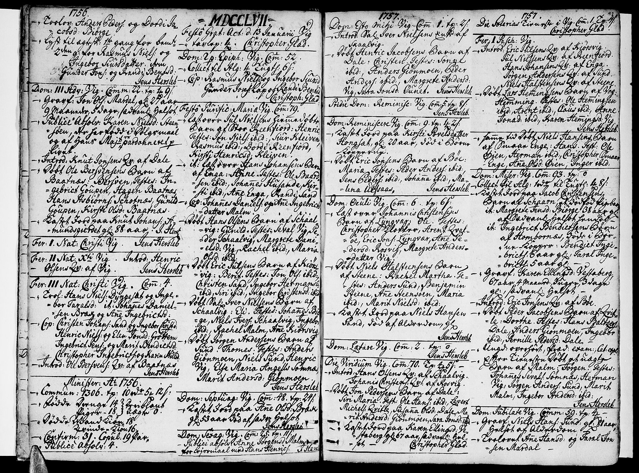 Ministerialprotokoller, klokkerbøker og fødselsregistre - Nordland, SAT/A-1459/812/L0173: Parish register (official) no. 812A02, 1752-1800, p. 12