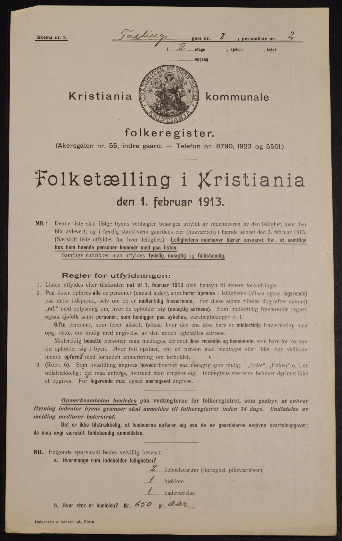 OBA, Municipal Census 1913 for Kristiania, 1913, p. 23802