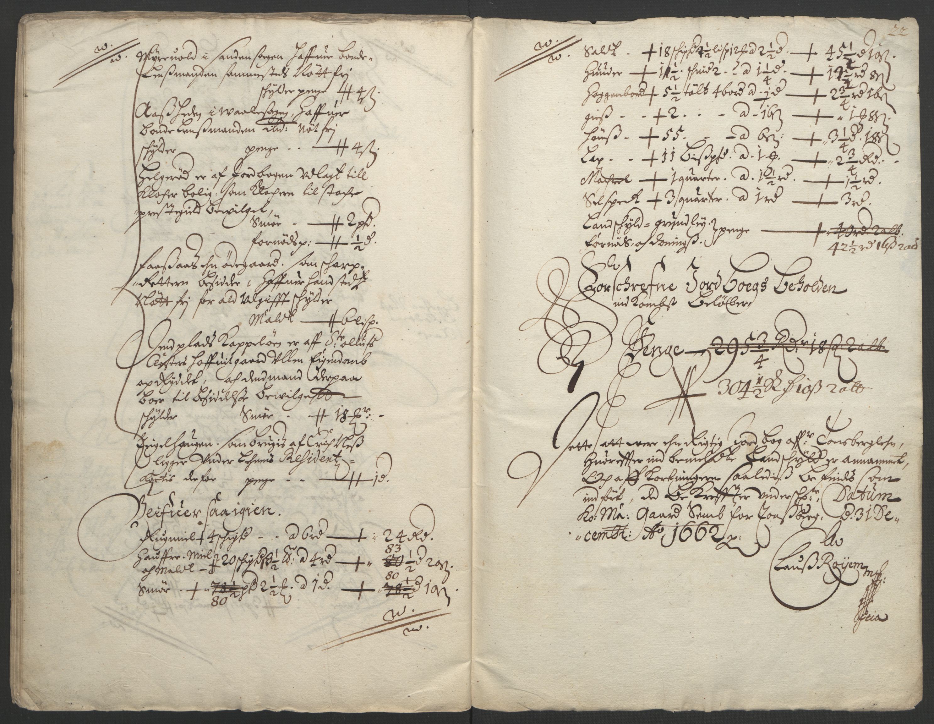 Rentekammeret inntil 1814, Reviderte regnskaper, Fogderegnskap, RA/EA-4092/R32/L1838: Fogderegnskap Jarlsberg grevskap, 1661-1663, p. 173