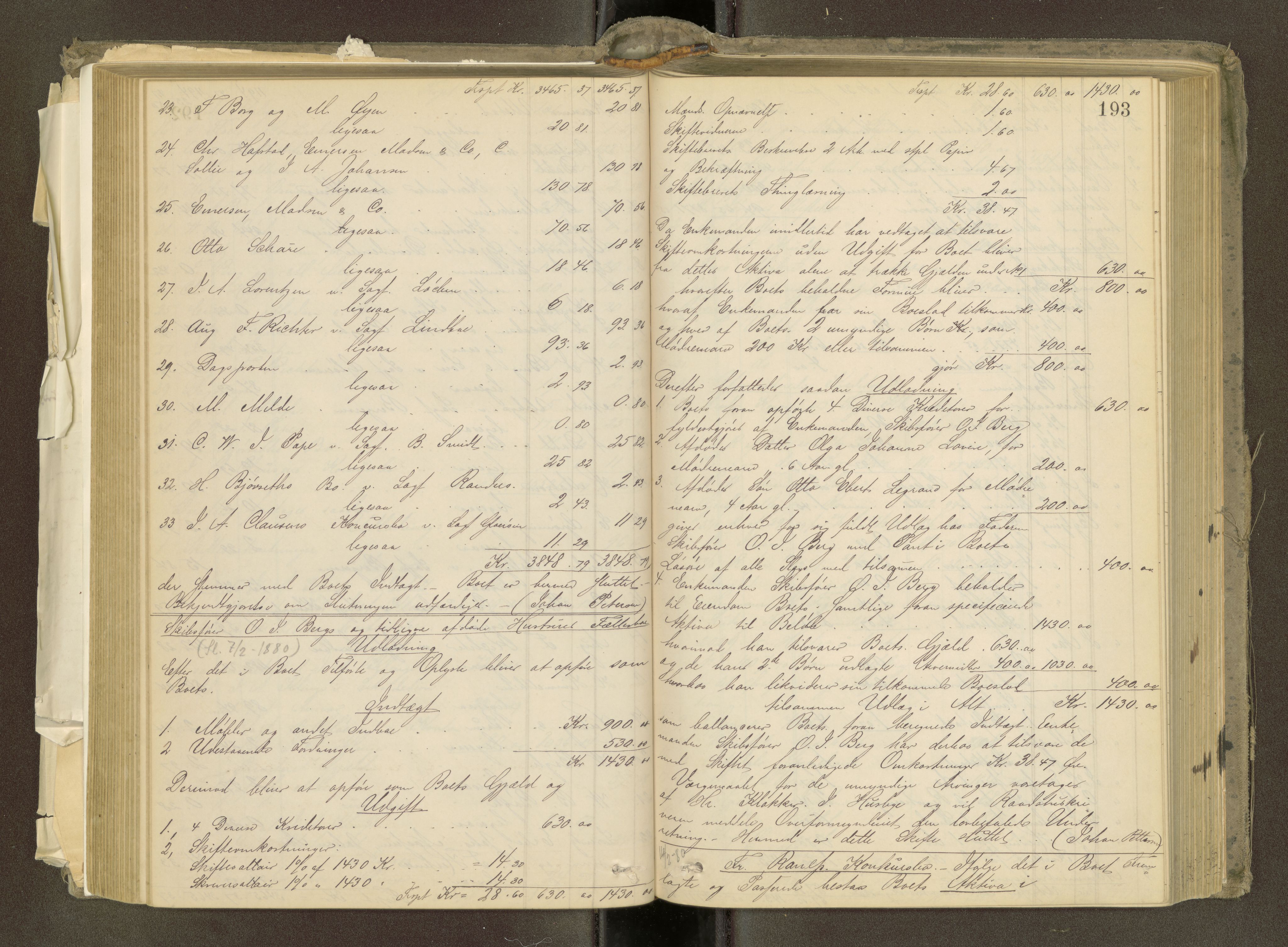 Trondheim byfogd, AV/SAT-A-0003/1/3/3A/L0032: Skifteutlodningsprotokoll - 22/9-1/4. (m/ register) U, 1877-1882, p. 193