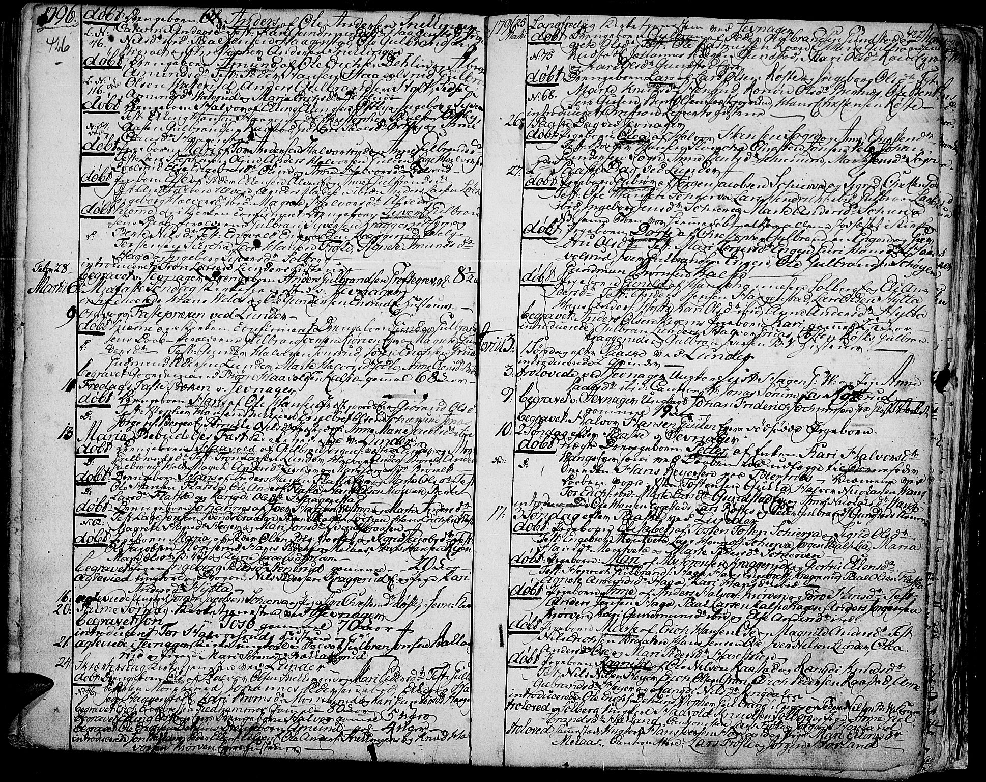 Jevnaker prestekontor, SAH/PREST-116/H/Ha/Haa/L0003: Parish register (official) no. 3, 1752-1799, p. 426-427