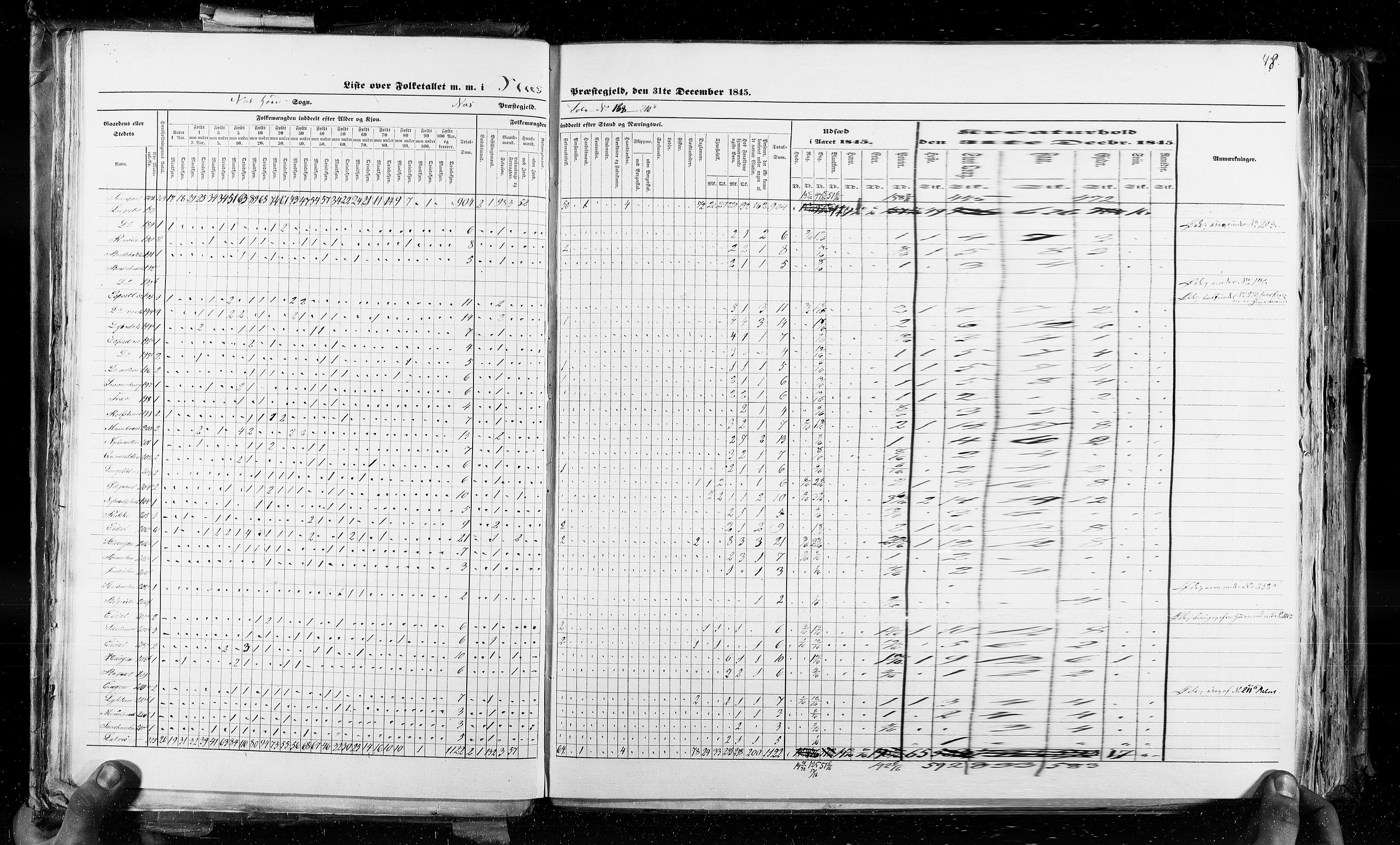 RA, Census 1845, vol. 4: Buskerud amt og Jarlsberg og Larvik amt, 1845, p. 48