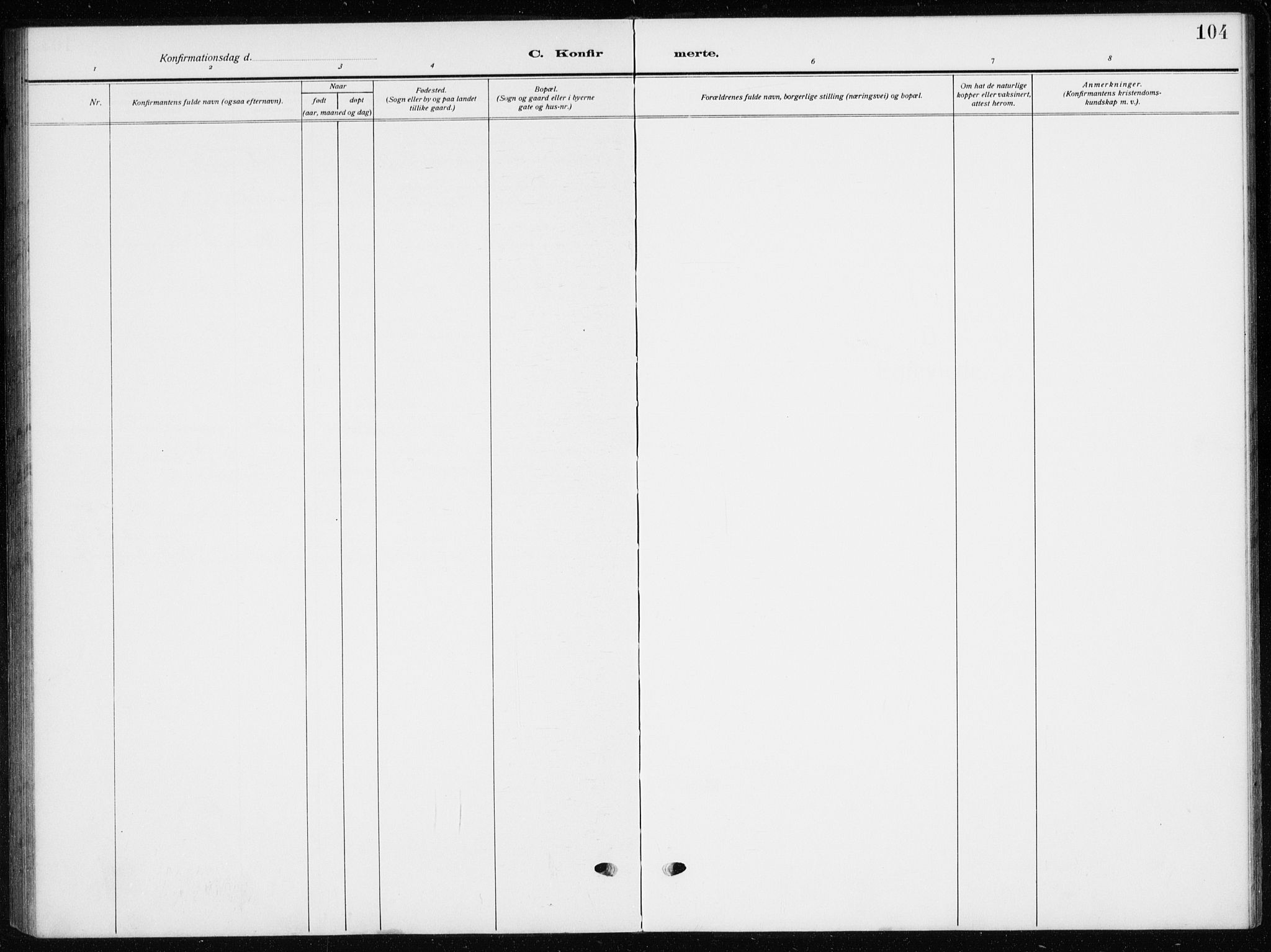 Botne kirkebøker, AV/SAKO-A-340/G/Ga/L0005: Parish register (copy) no. I 5, 1916-1934, p. 104