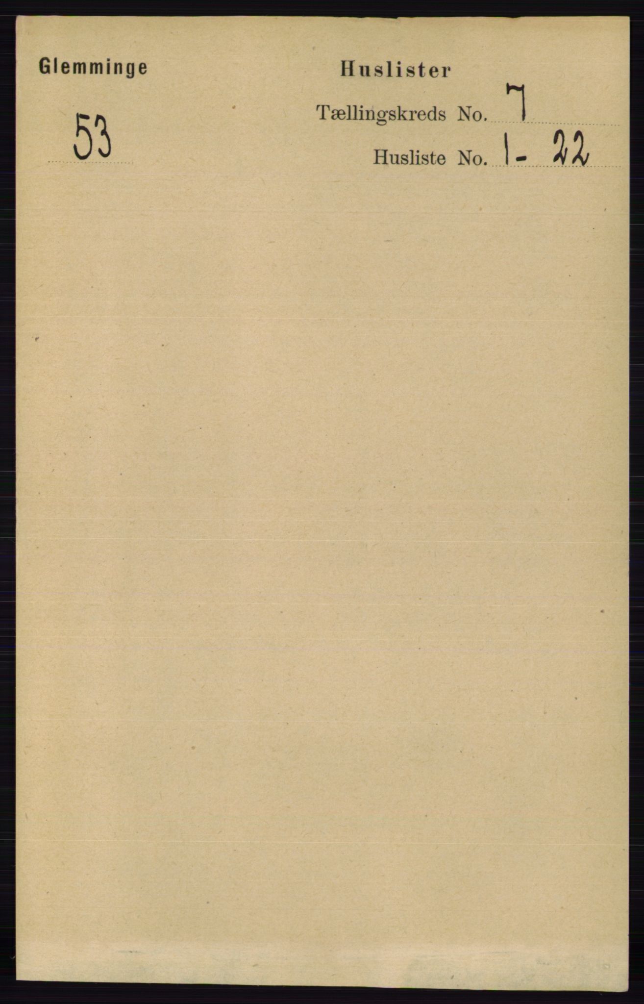 RA, 1891 census for 0132 Glemmen, 1891, p. 9104