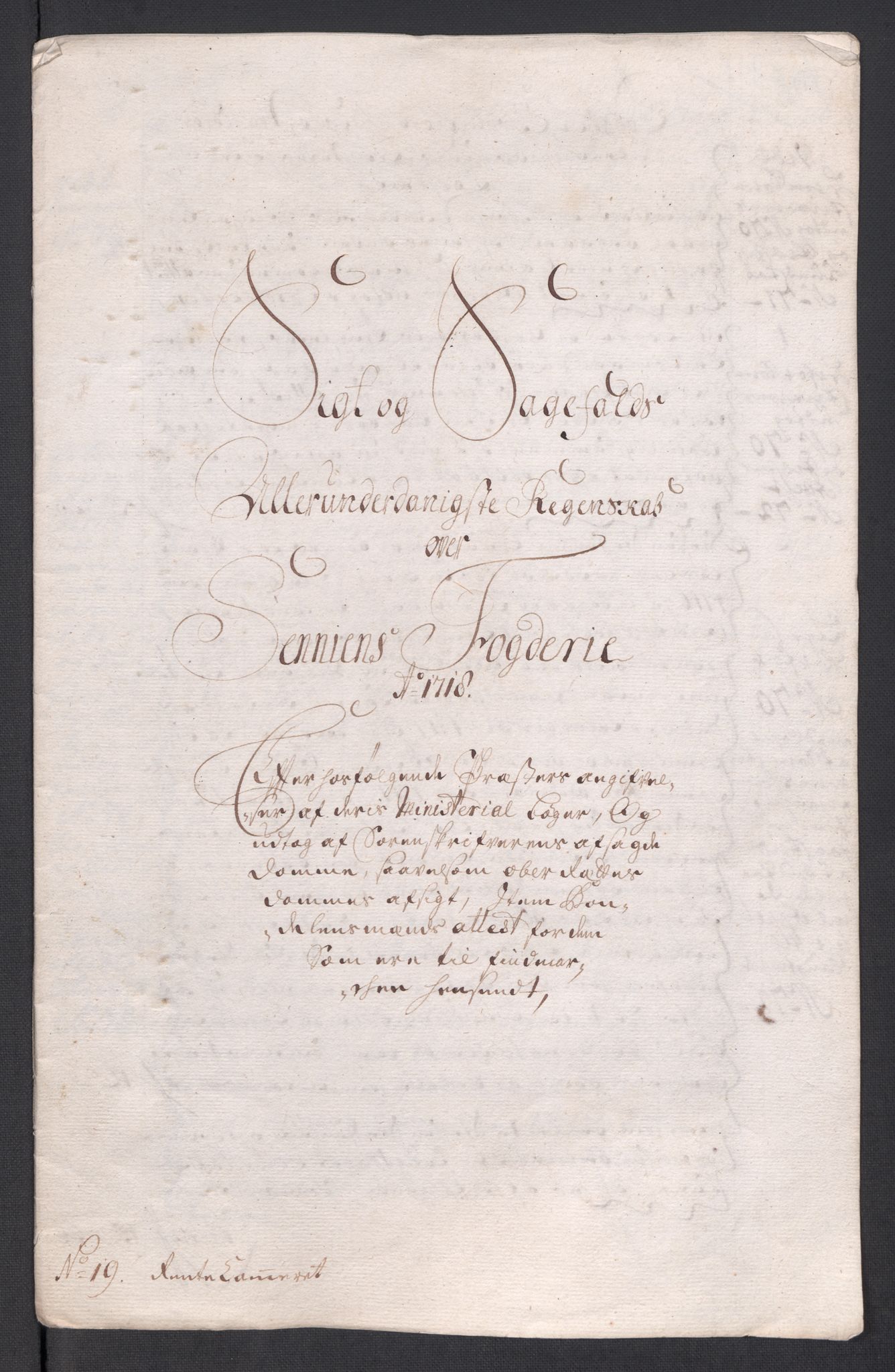 Rentekammeret inntil 1814, Reviderte regnskaper, Fogderegnskap, RA/EA-4092/R68/L4764: Fogderegnskap Senja og Troms, 1718, p. 343