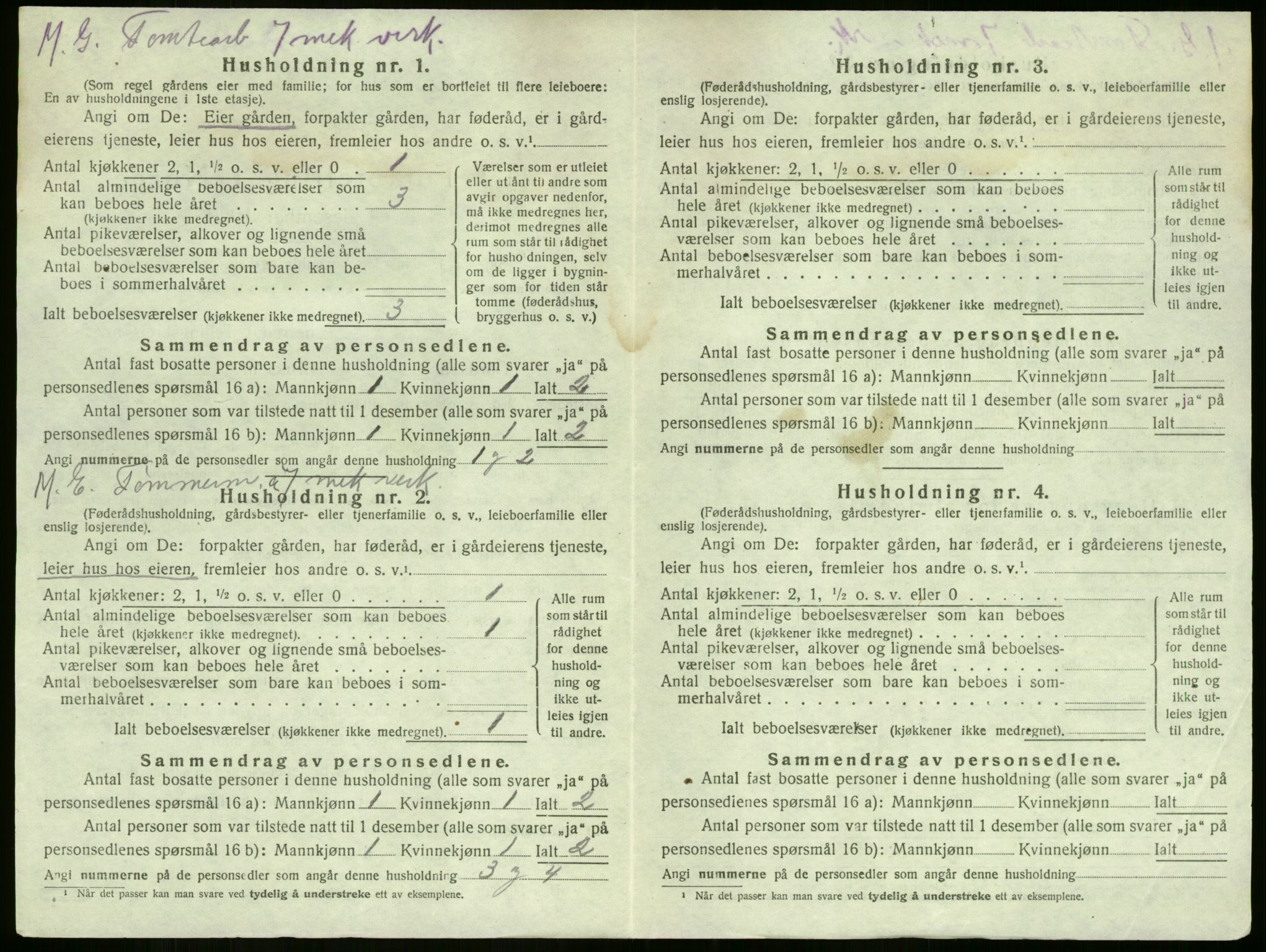 SAKO, 1920 census for Sem, 1920, p. 2237