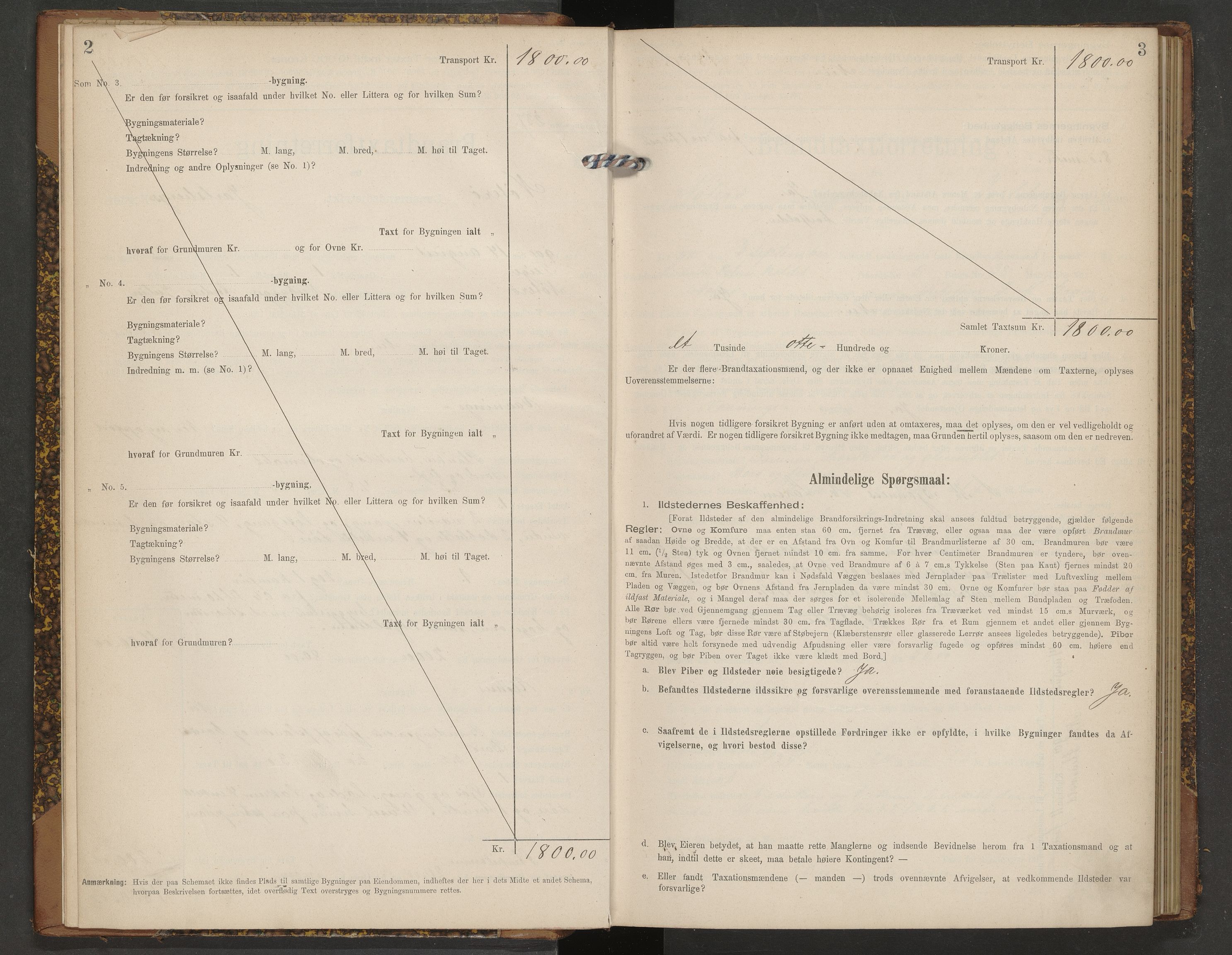 Nøtterøy lensmannskontor, AV/SAKO-A-540/Y/Yg/Ygb/L0003: Skjematakstprotokoll, 1901-1909, p. 2-3