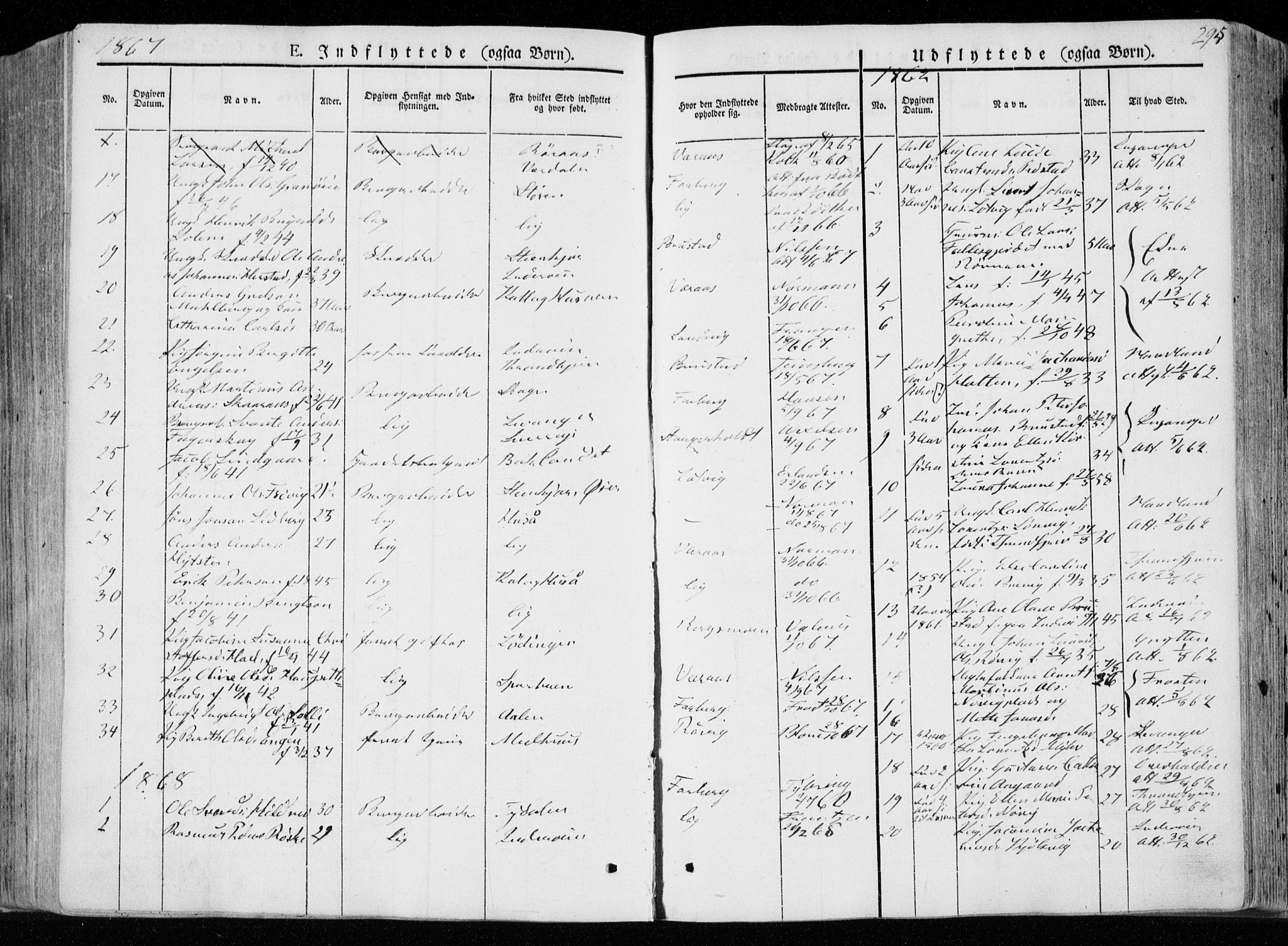 Ministerialprotokoller, klokkerbøker og fødselsregistre - Nord-Trøndelag, SAT/A-1458/722/L0218: Parish register (official) no. 722A05, 1843-1868, p. 294