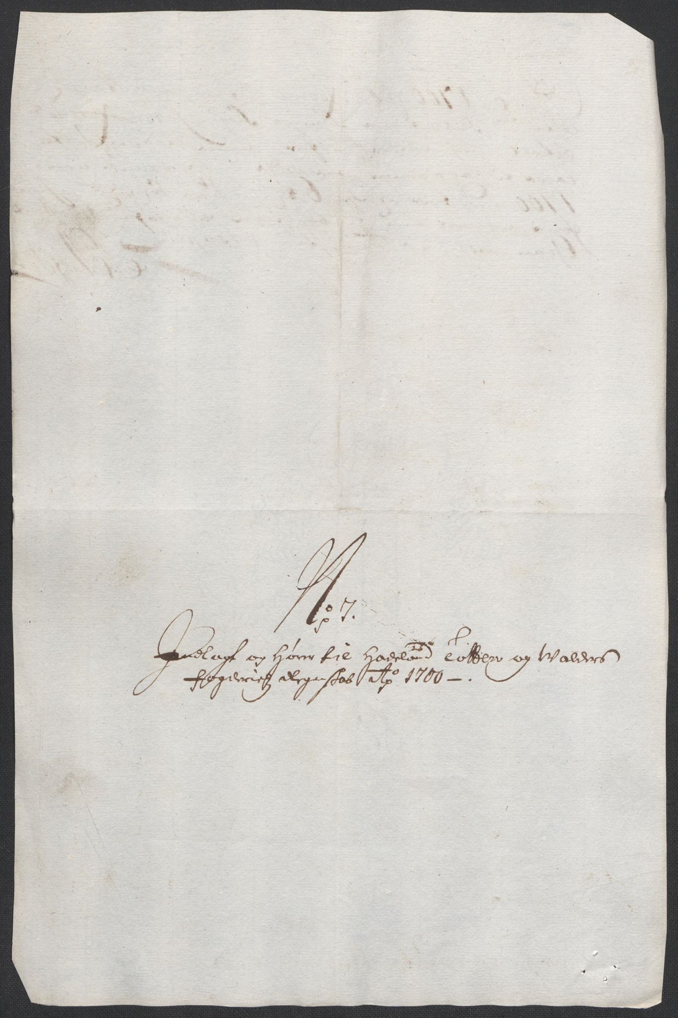 Rentekammeret inntil 1814, Reviderte regnskaper, Fogderegnskap, AV/RA-EA-4092/R18/L1298: Fogderegnskap Hadeland, Toten og Valdres, 1700, p. 338