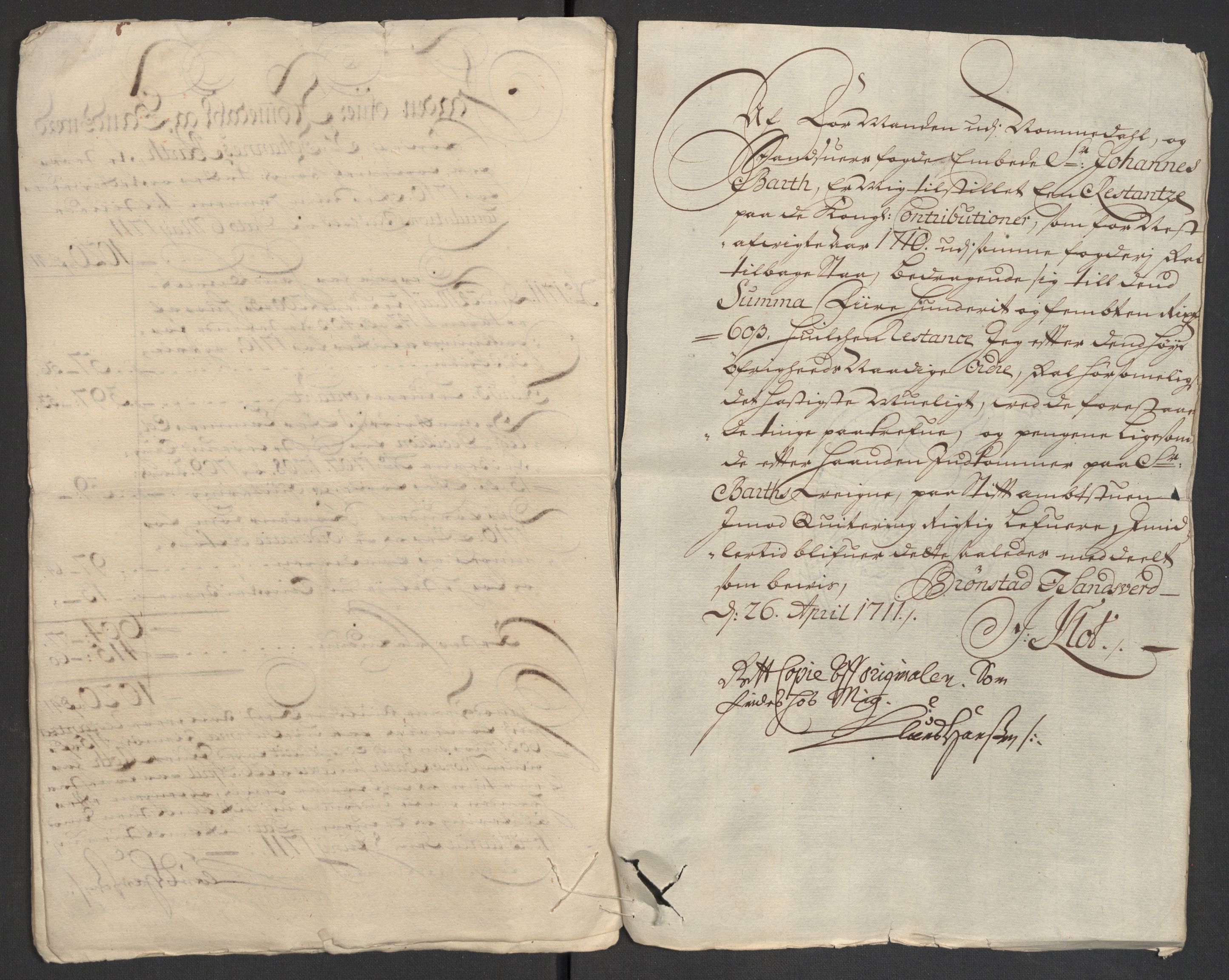 Rentekammeret inntil 1814, Reviderte regnskaper, Fogderegnskap, AV/RA-EA-4092/R24/L1585: Fogderegnskap Numedal og Sandsvær, 1709-1710, p. 151