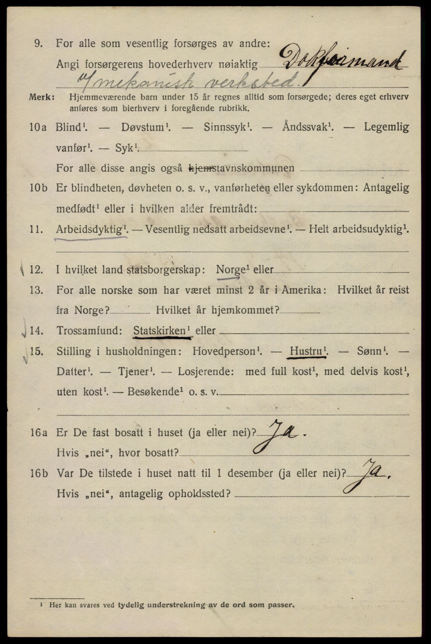 SAO, 1920 census for Kristiania, 1920, p. 199322