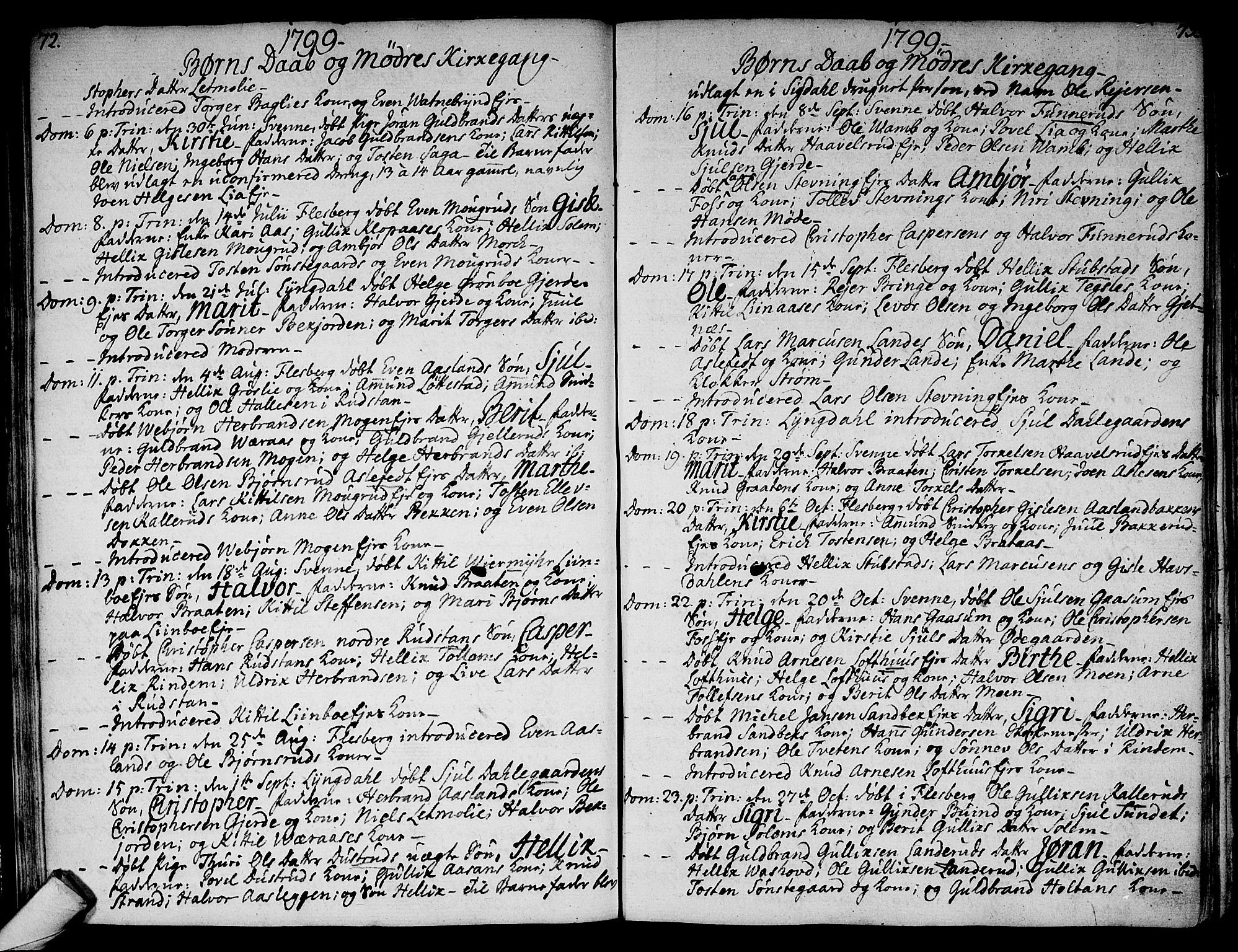 Flesberg kirkebøker, SAKO/A-18/F/Fa/L0004: Parish register (official) no. I 4, 1788-1815, p. 72-73