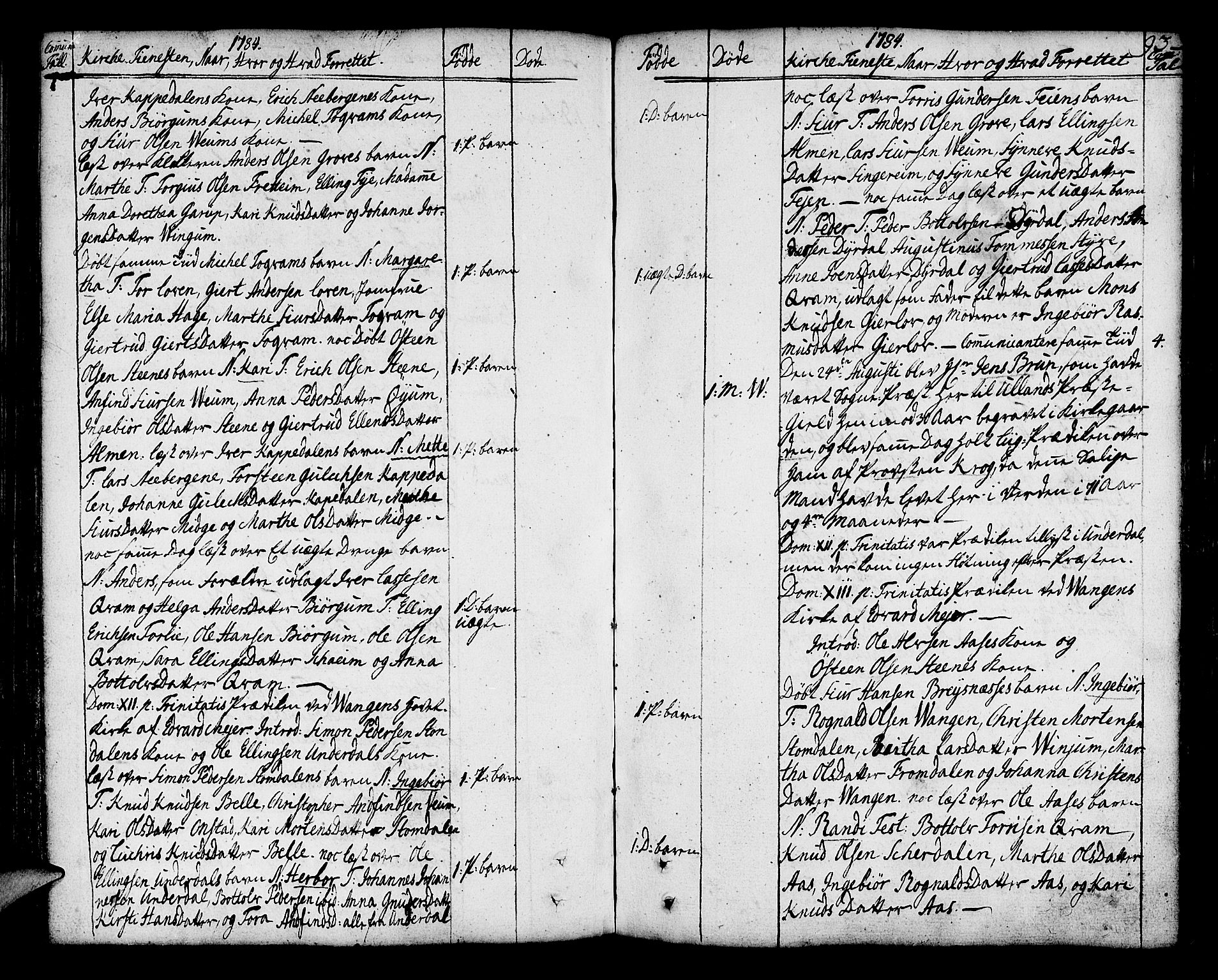 Aurland sokneprestembete, AV/SAB-A-99937/H/Ha/Haa/L0004: Parish register (official) no. A 4, 1756-1801, p. 93