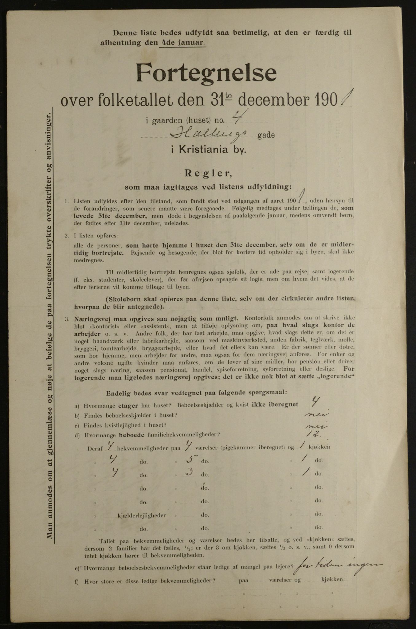 OBA, Municipal Census 1901 for Kristiania, 1901, p. 5512