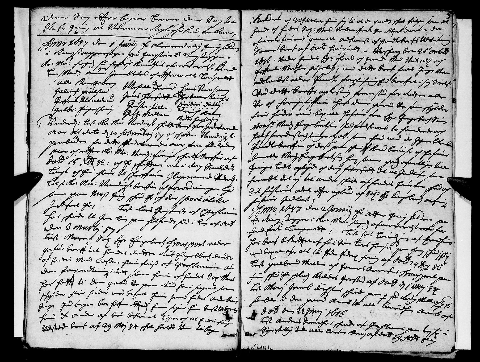Hedemarken sorenskriveri, SAH/TING-034/G/Gb/L0021: Tingbok, 1687, p. 4b-5a