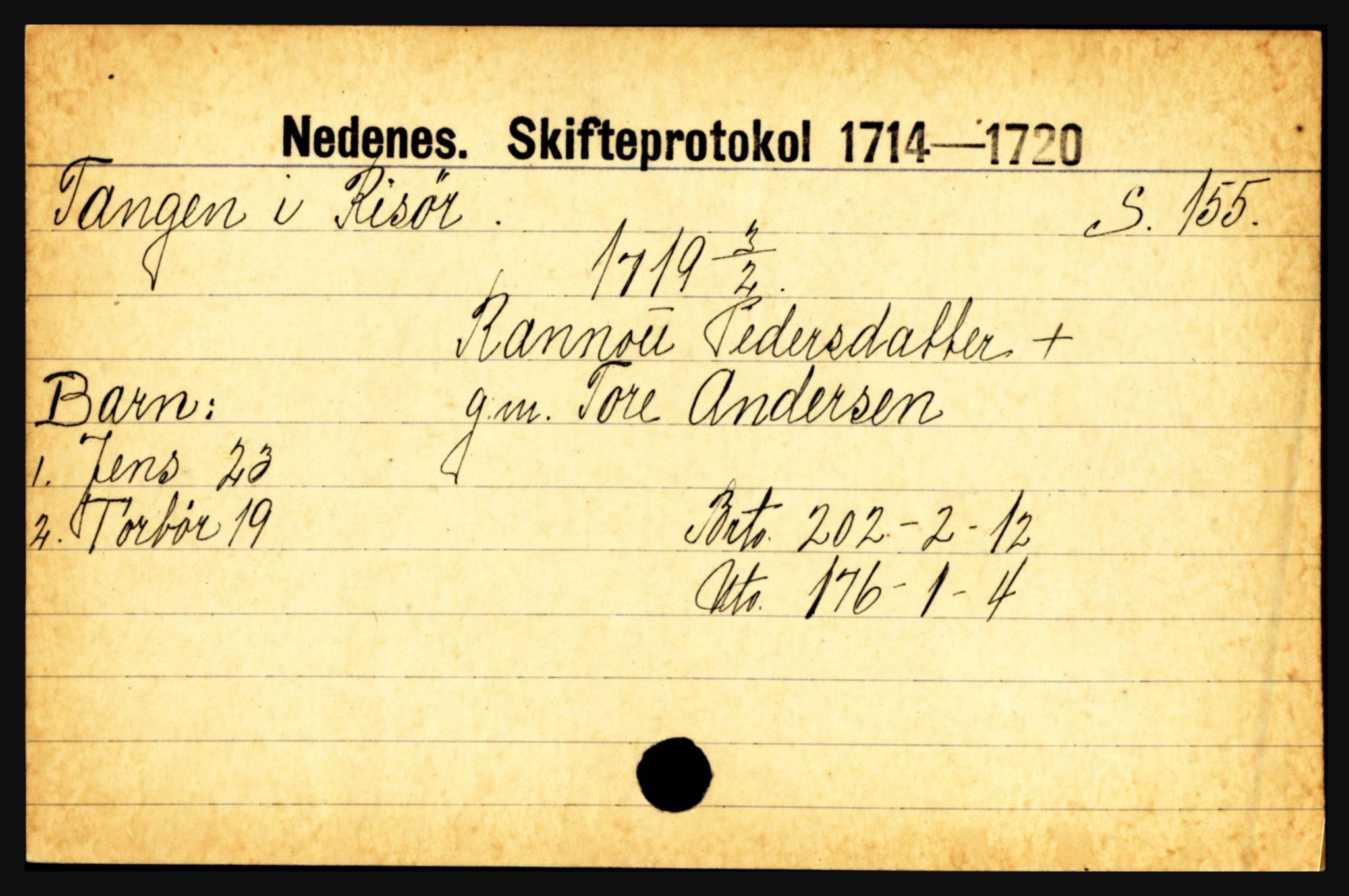 Nedenes sorenskriveri før 1824, AV/SAK-1221-0007/H, p. 29839