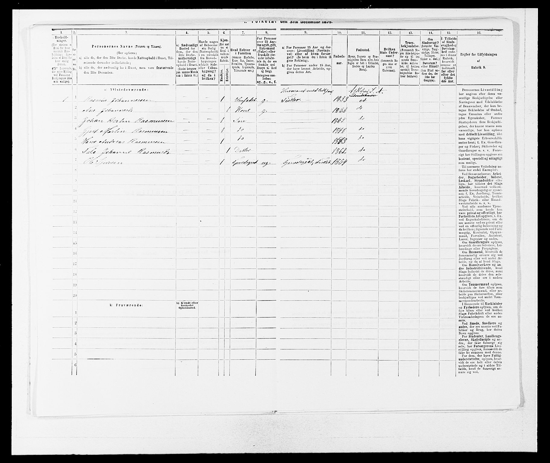 SAB, 1875 census for 1247P Askøy, 1875, p. 452