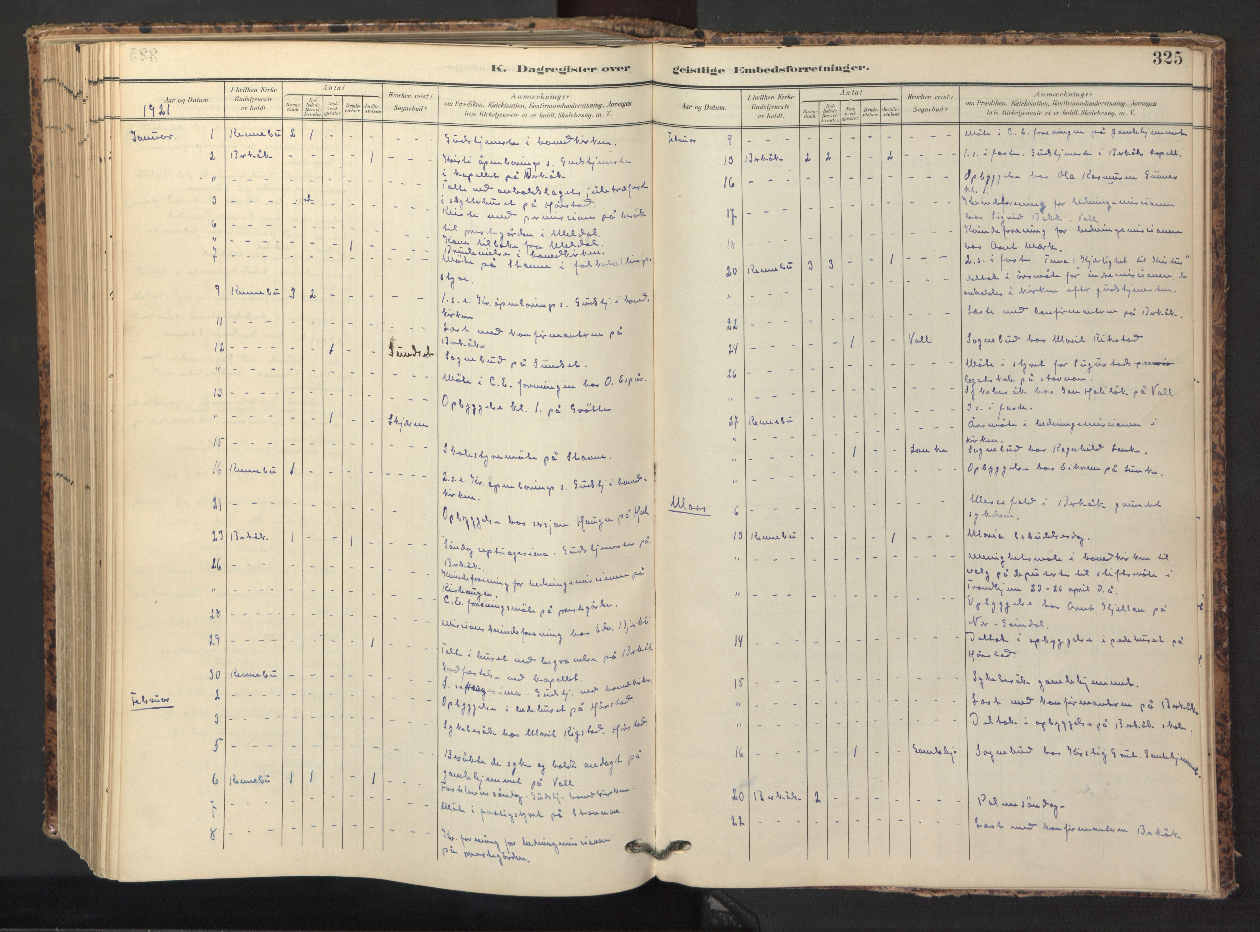 Ministerialprotokoller, klokkerbøker og fødselsregistre - Sør-Trøndelag, SAT/A-1456/674/L0873: Parish register (official) no. 674A05, 1908-1923, p. 325