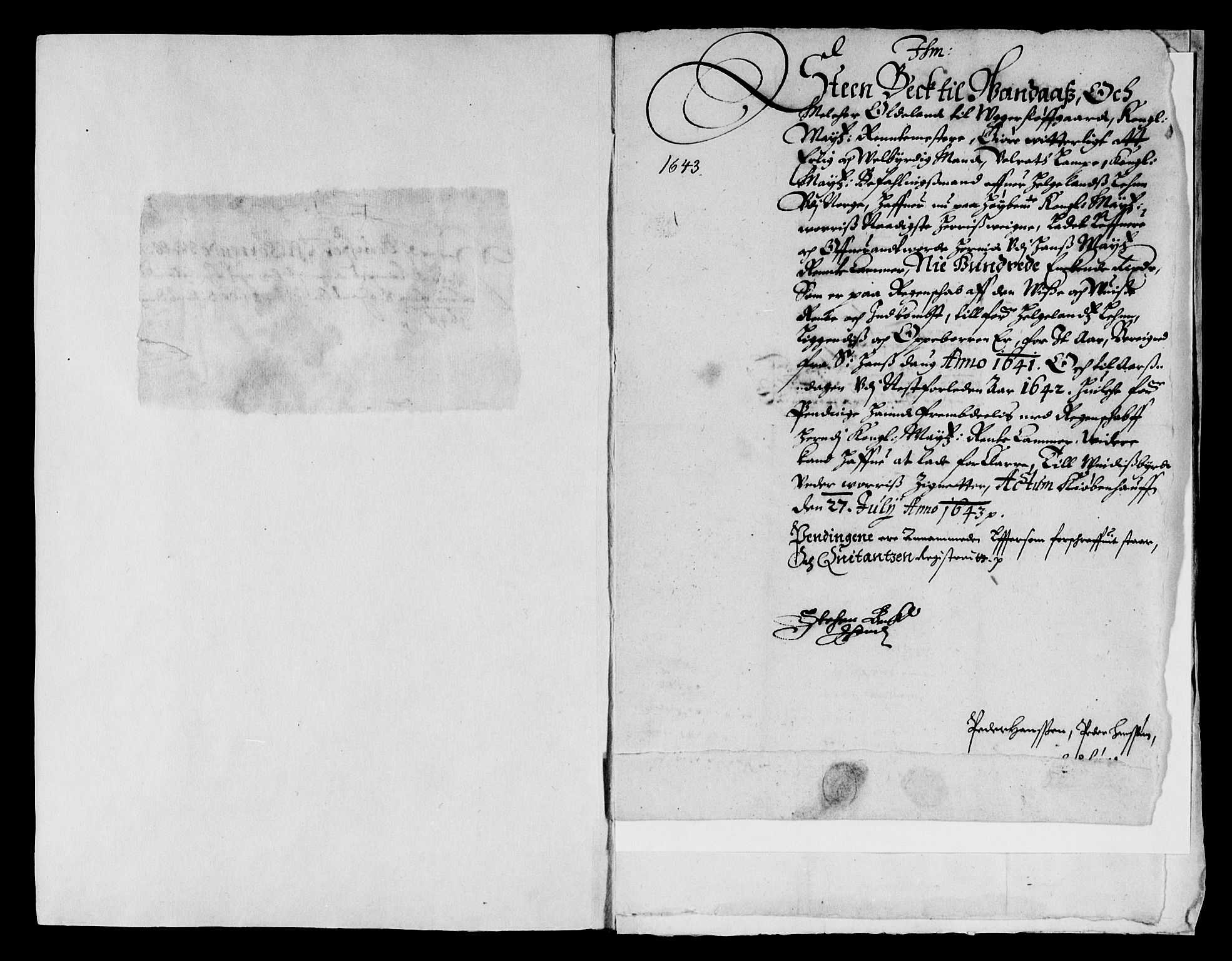 Rentekammeret inntil 1814, Reviderte regnskaper, Lensregnskaper, AV/RA-EA-5023/R/Rb/Rbz/L0033: Nordlandenes len, 1638-1647