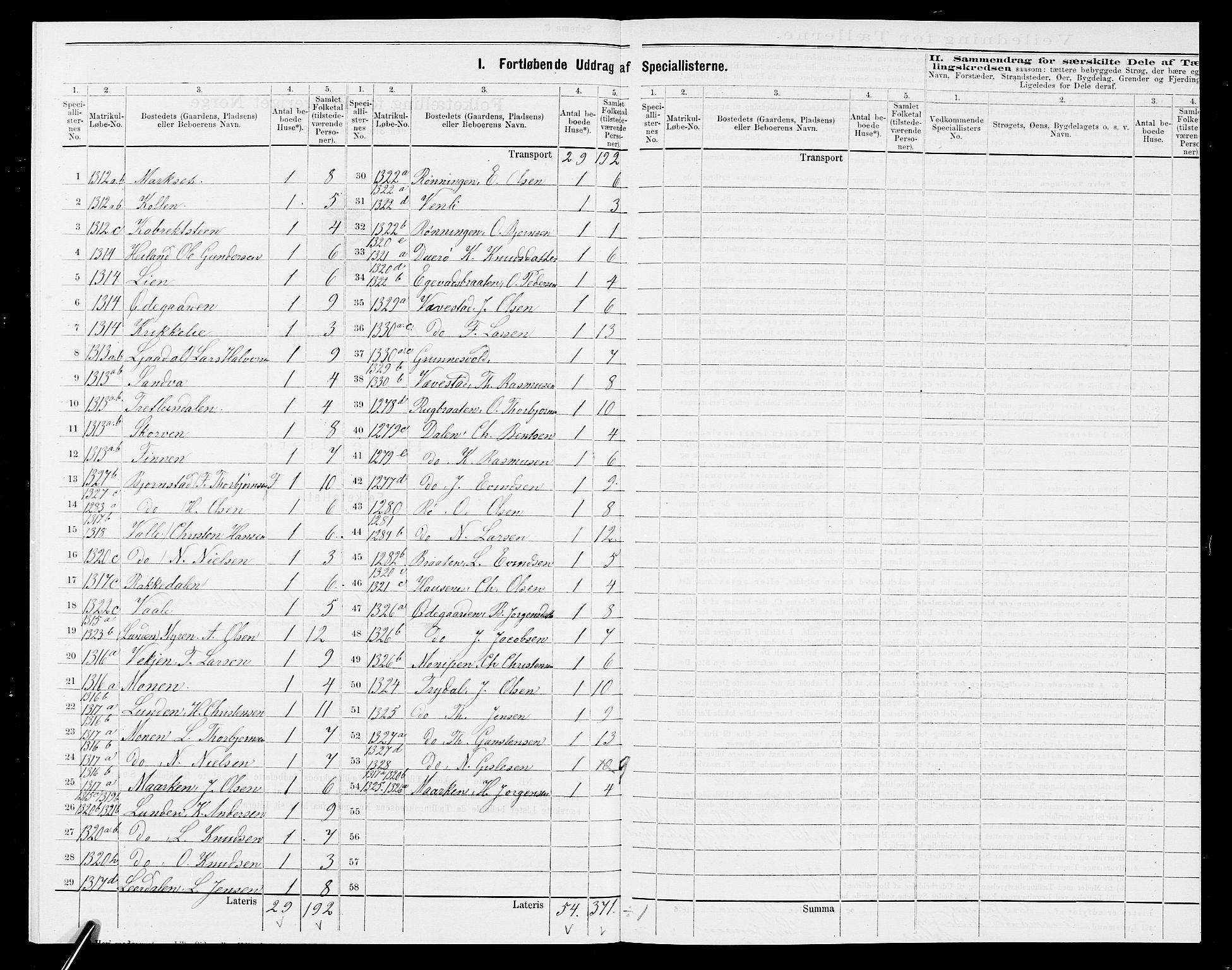 SAK, 1875 census for 0911P Gjerstad, 1875, p. 27