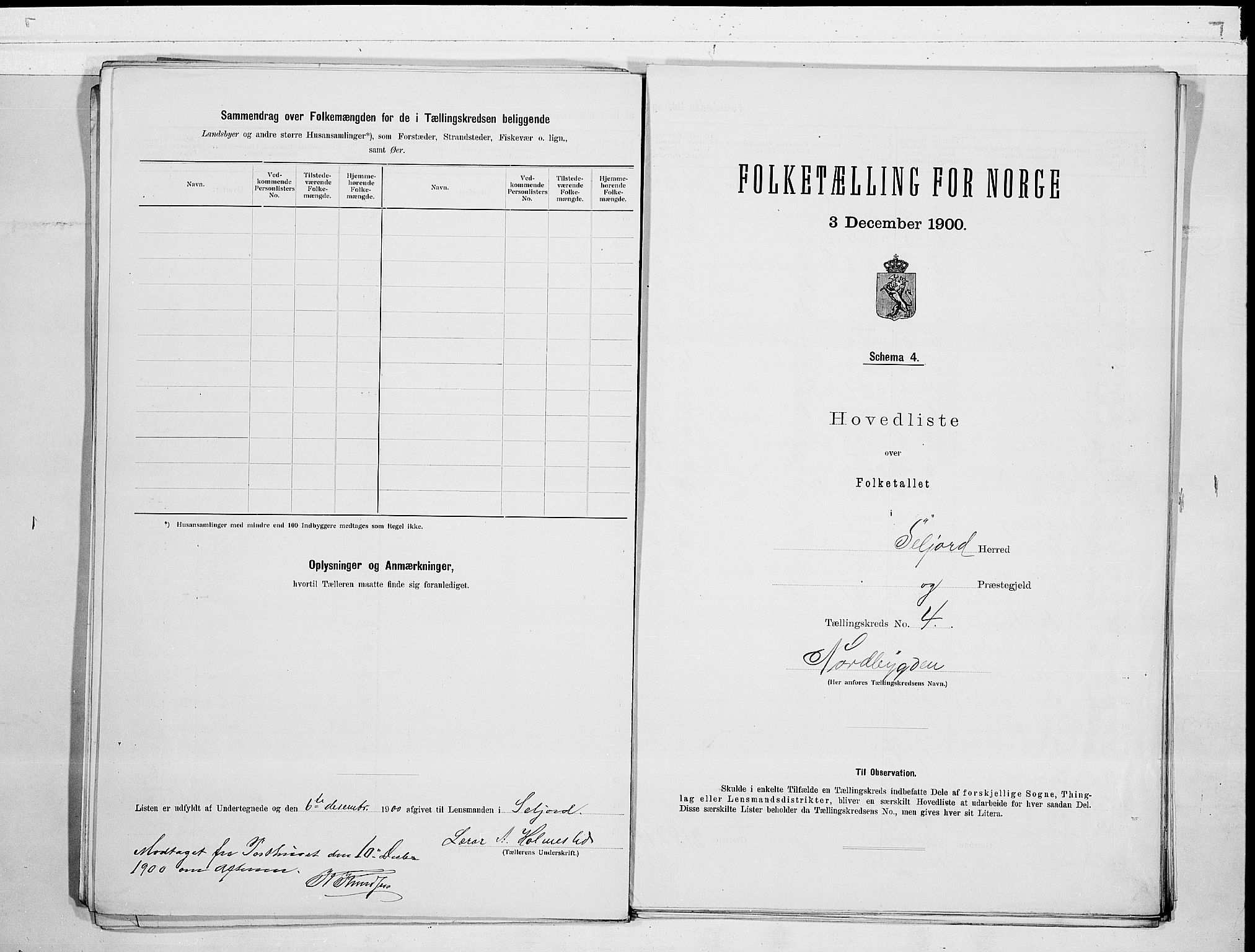 SAKO, 1900 census for Seljord, 1900, p. 10