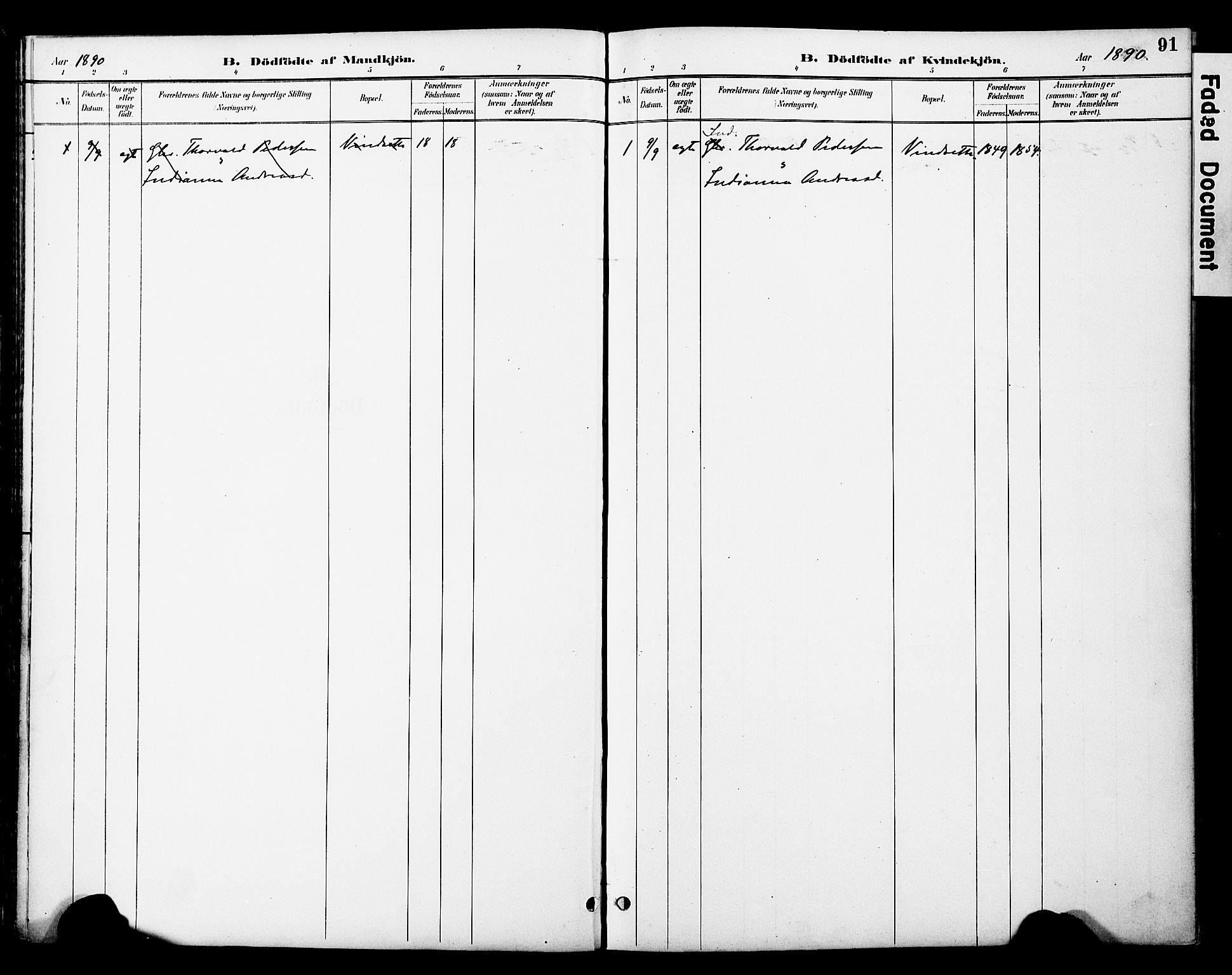 Ministerialprotokoller, klokkerbøker og fødselsregistre - Nord-Trøndelag, SAT/A-1458/774/L0628: Parish register (official) no. 774A02, 1887-1903, p. 91