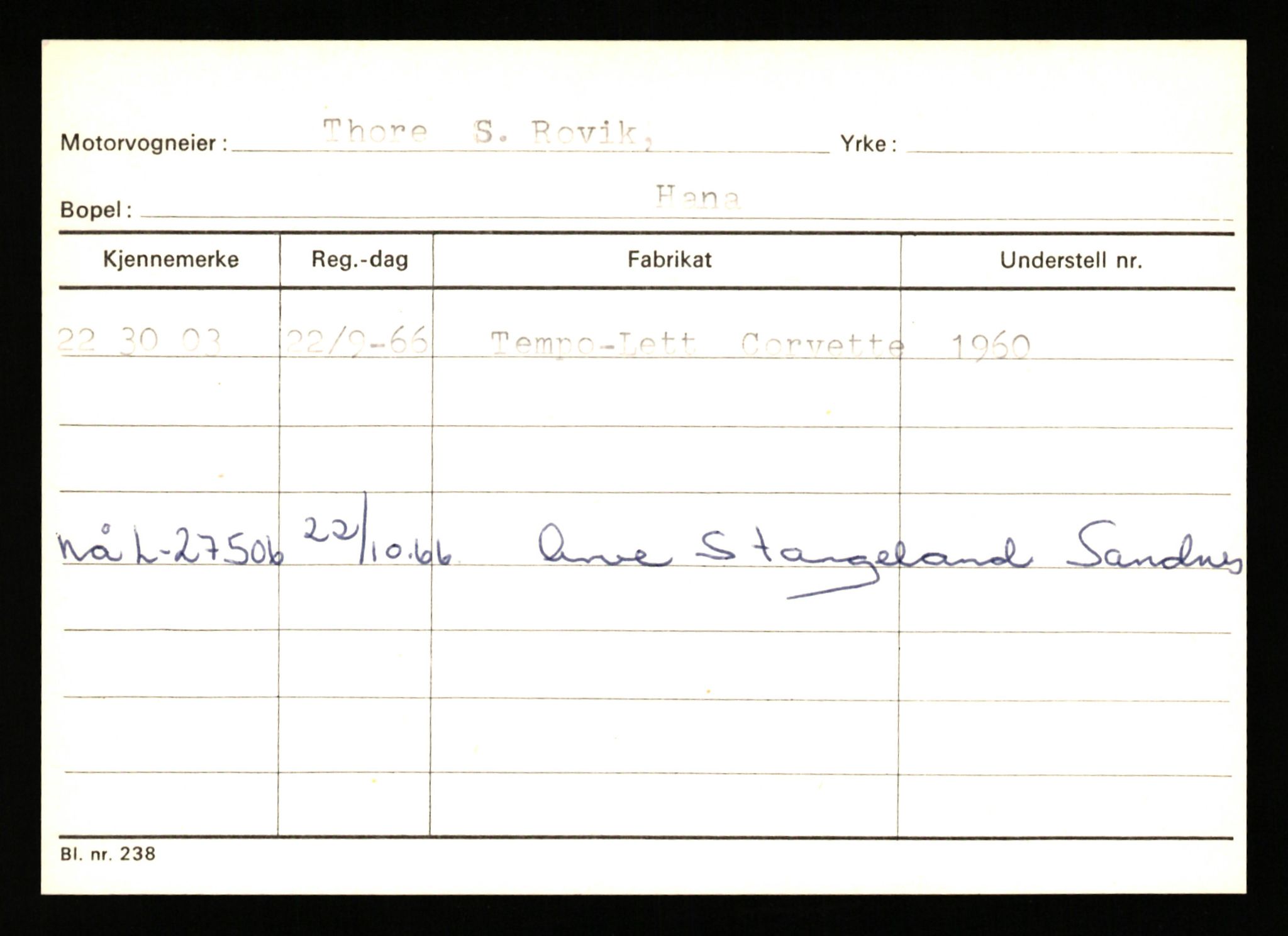 Stavanger trafikkstasjon, AV/SAST-A-101942/0/G/L0010: Registreringsnummer: 130000 - 239953, 1930-1971, p. 2777