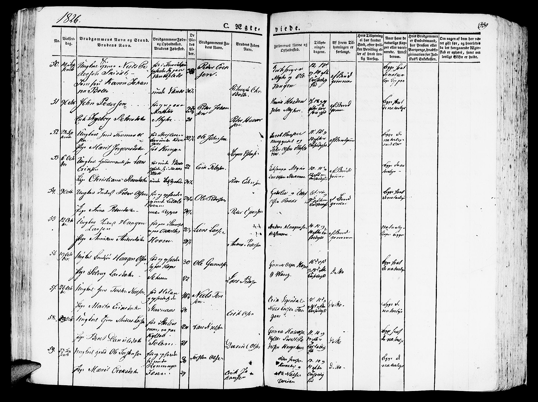 Ministerialprotokoller, klokkerbøker og fødselsregistre - Nord-Trøndelag, AV/SAT-A-1458/709/L0070: Parish register (official) no. 709A10, 1820-1832, p. 339