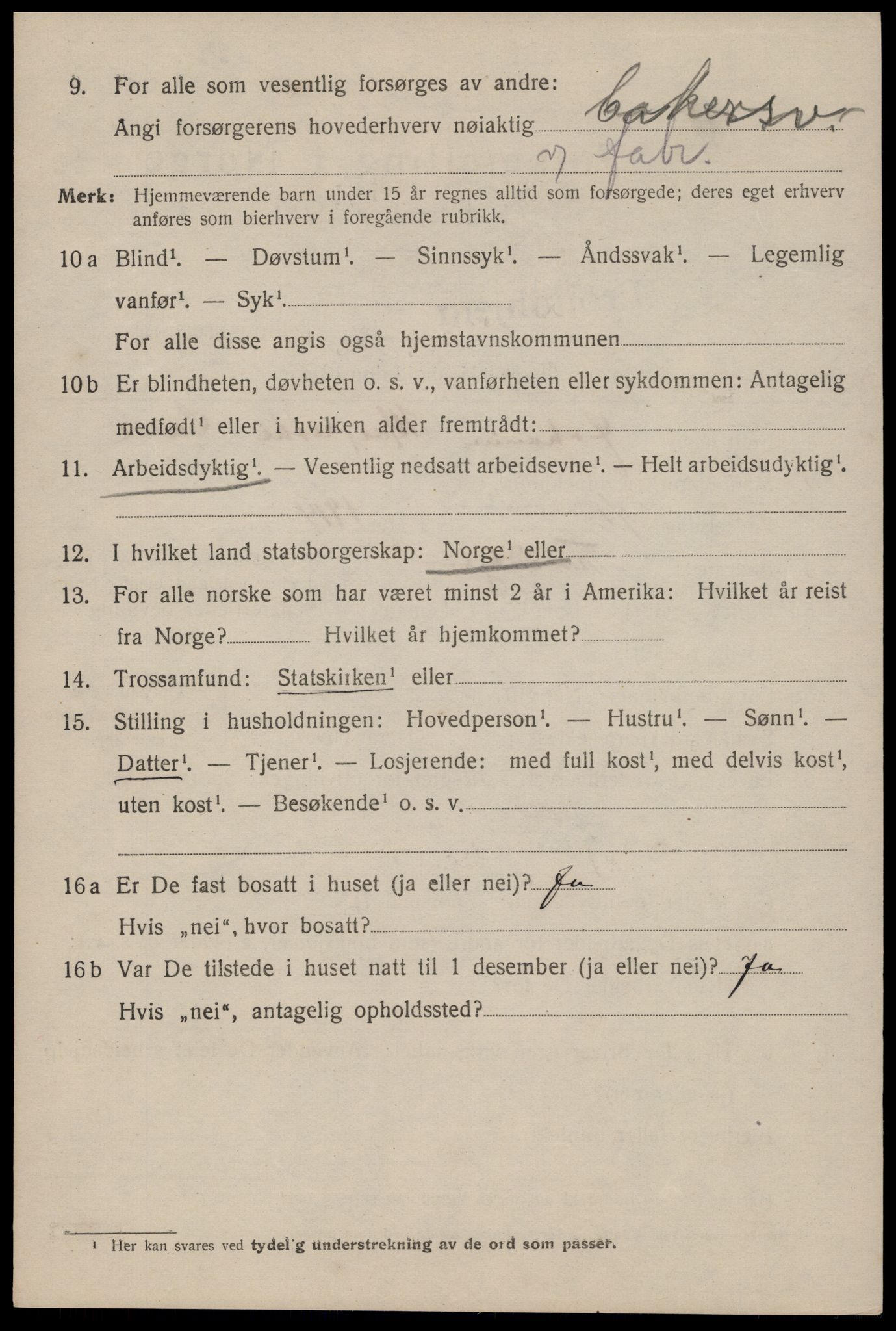 SAT, 1920 census for Trondheim, 1920, p. 133477