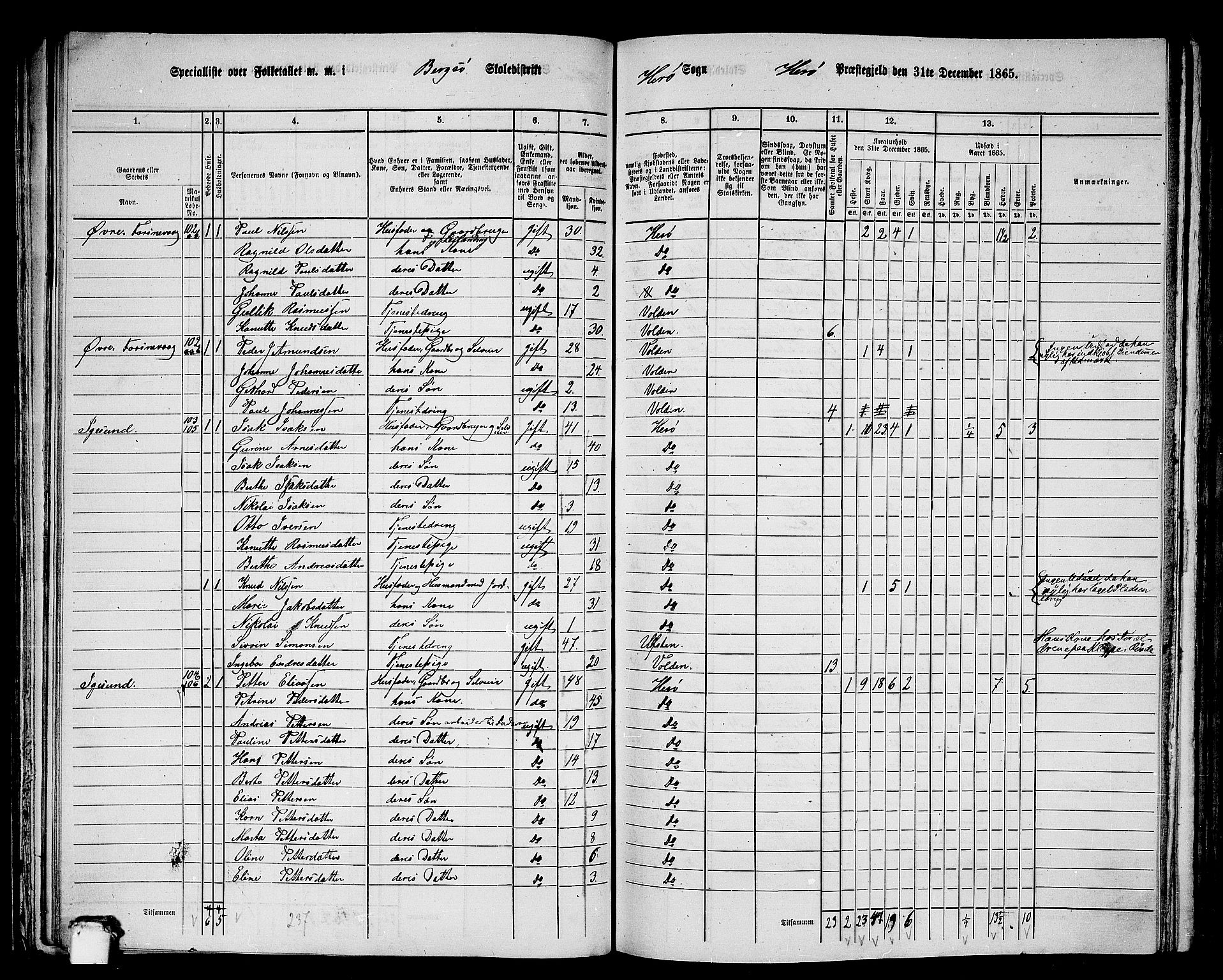 RA, 1865 census for Herøy, 1865, p. 63