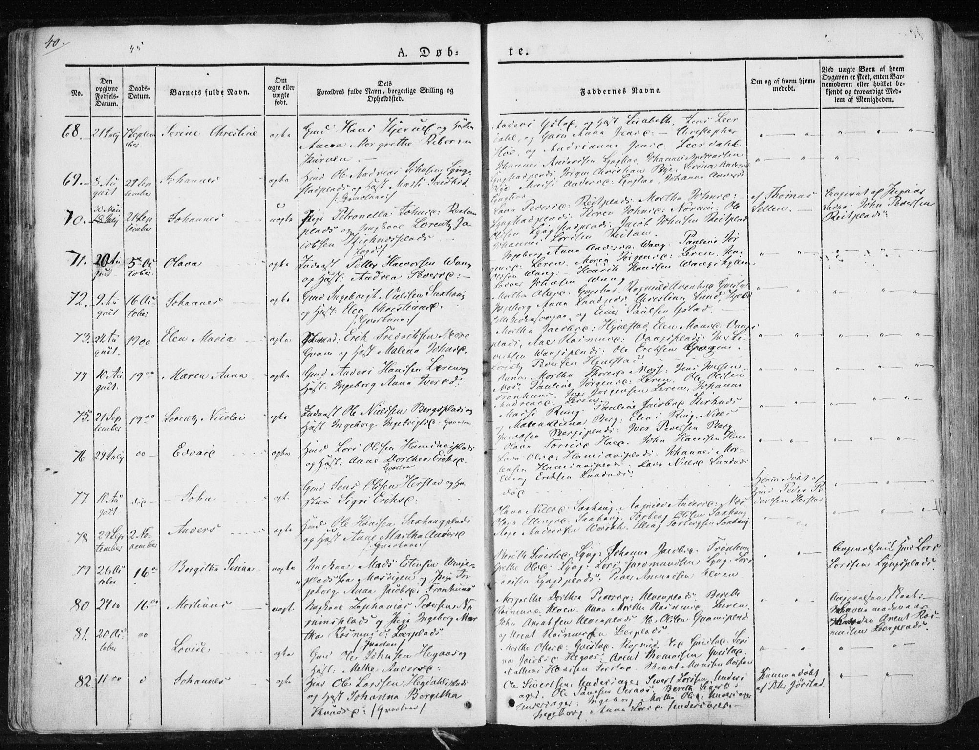 Ministerialprotokoller, klokkerbøker og fødselsregistre - Nord-Trøndelag, SAT/A-1458/730/L0280: Parish register (official) no. 730A07 /1, 1840-1854, p. 40