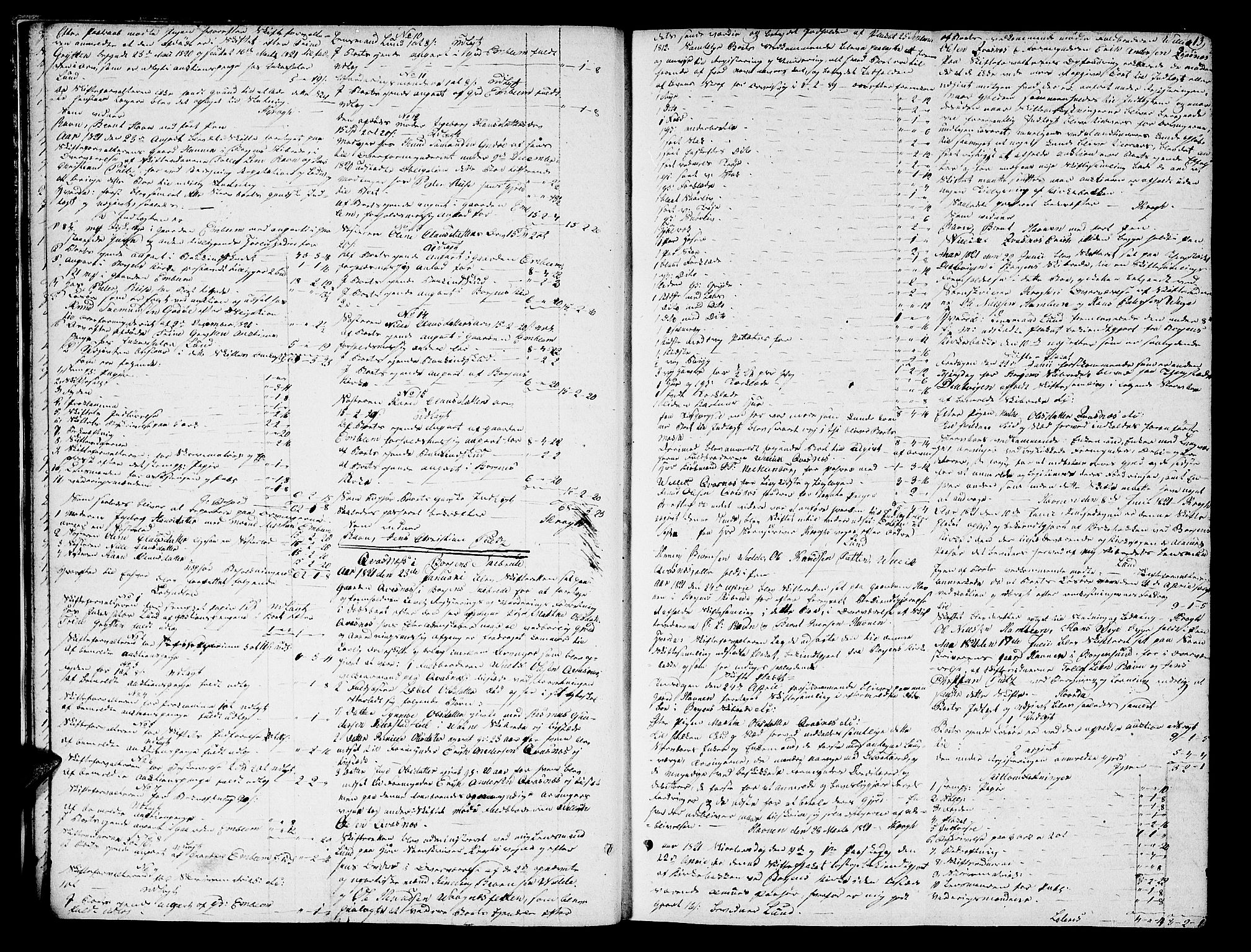 Nordre Sunnmøre sorenskriveri, AV/SAT-A-0006/1/3/3A/L0013: Skifteprotokoll 7, 1821-1824, p. 12b-13a