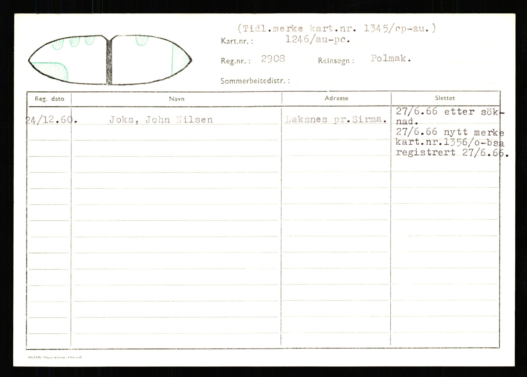 Lappefogden i Finnmark/Reindriftsforvaltningen Øst-Finnmark, AV/SATØ-S-1461/G/Ge/Gea/L0007: Slettede reinmerker: Karasjok, Kautokeino, Polmak og Varanger, 1934-1992, p. 227