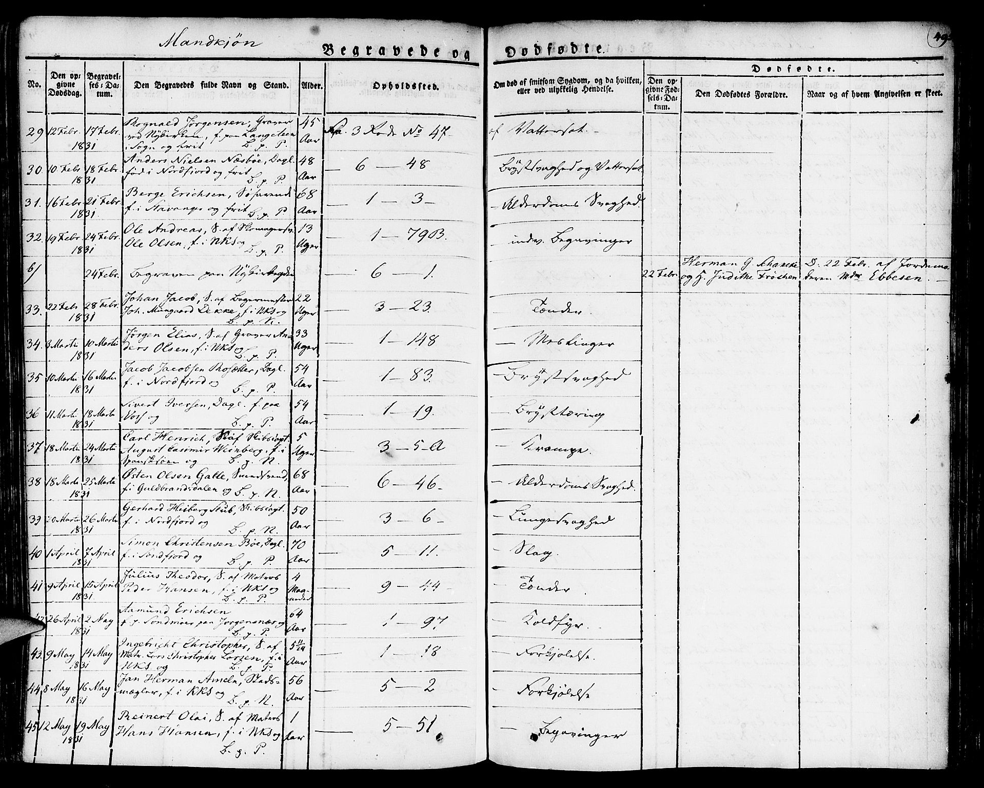 Nykirken Sokneprestembete, SAB/A-77101/H/Haa/L0012: Parish register (official) no. A 12, 1821-1844, p. 495