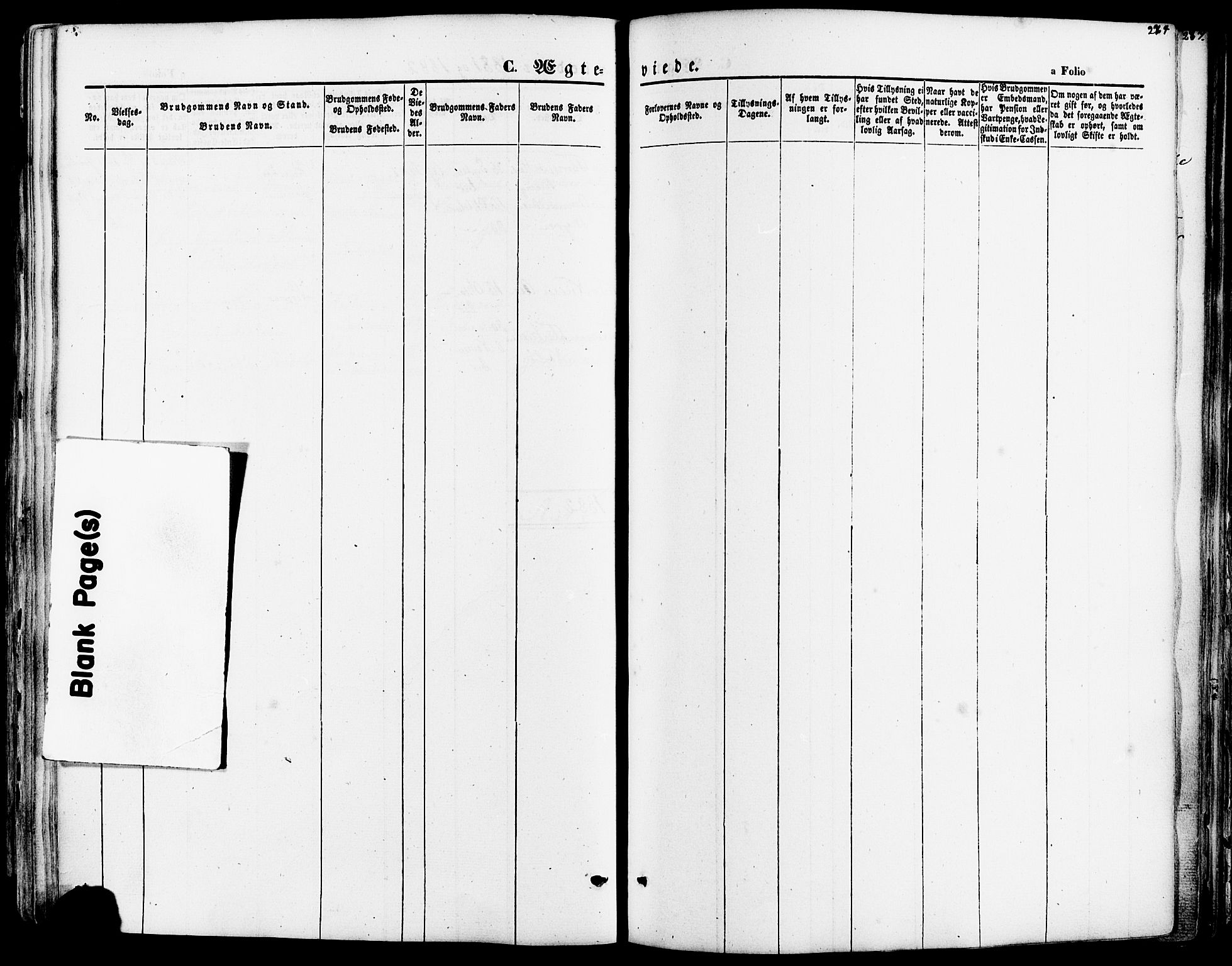 Strand sokneprestkontor, SAST/A-101828/H/Ha/Haa/L0007: Parish register (official) no. A 7, 1855-1881, p. 274