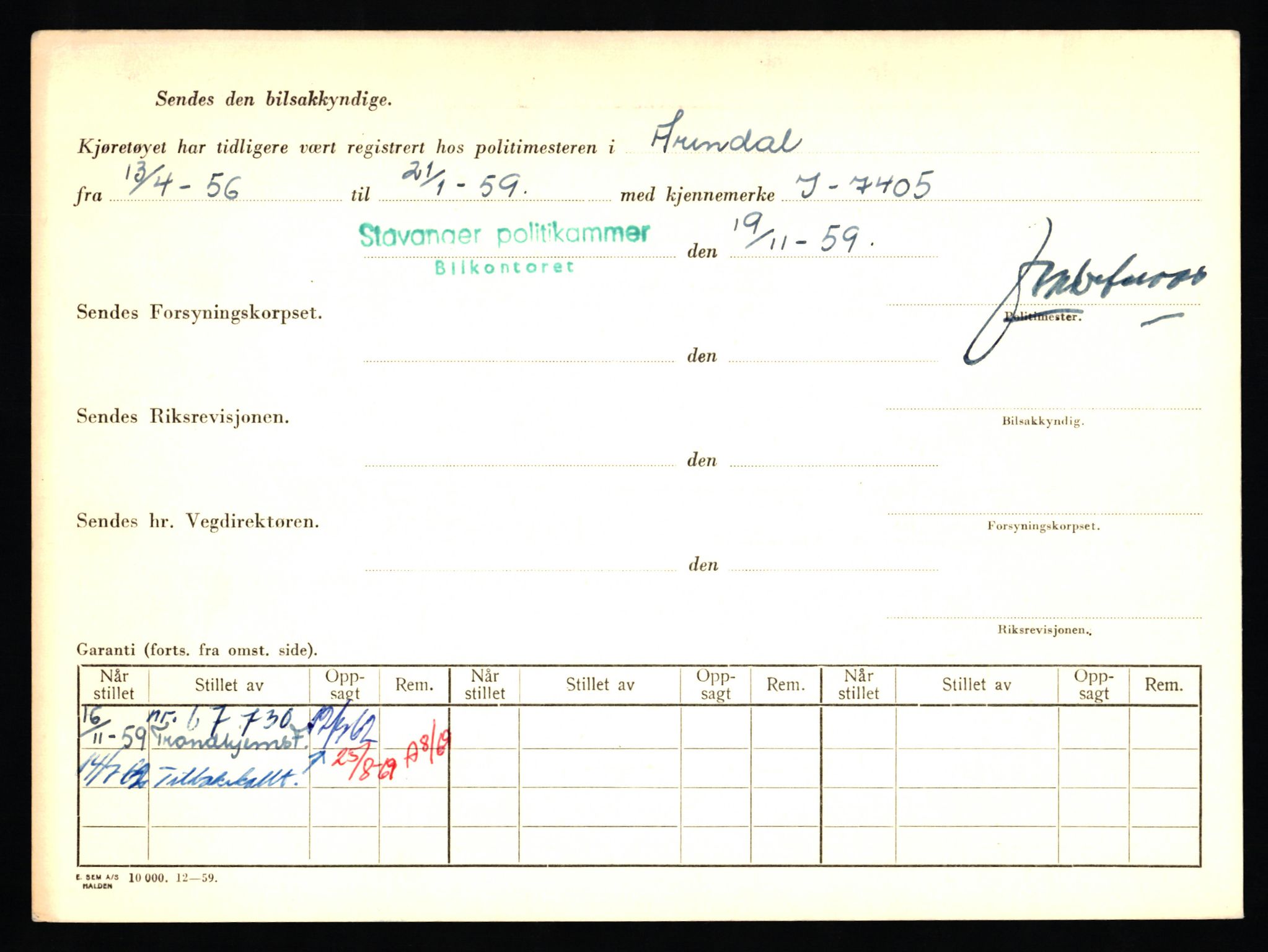 Stavanger trafikkstasjon, SAST/A-101942/0/F/L0014: L-5080 - L-5499, 1930-1971, p. 44