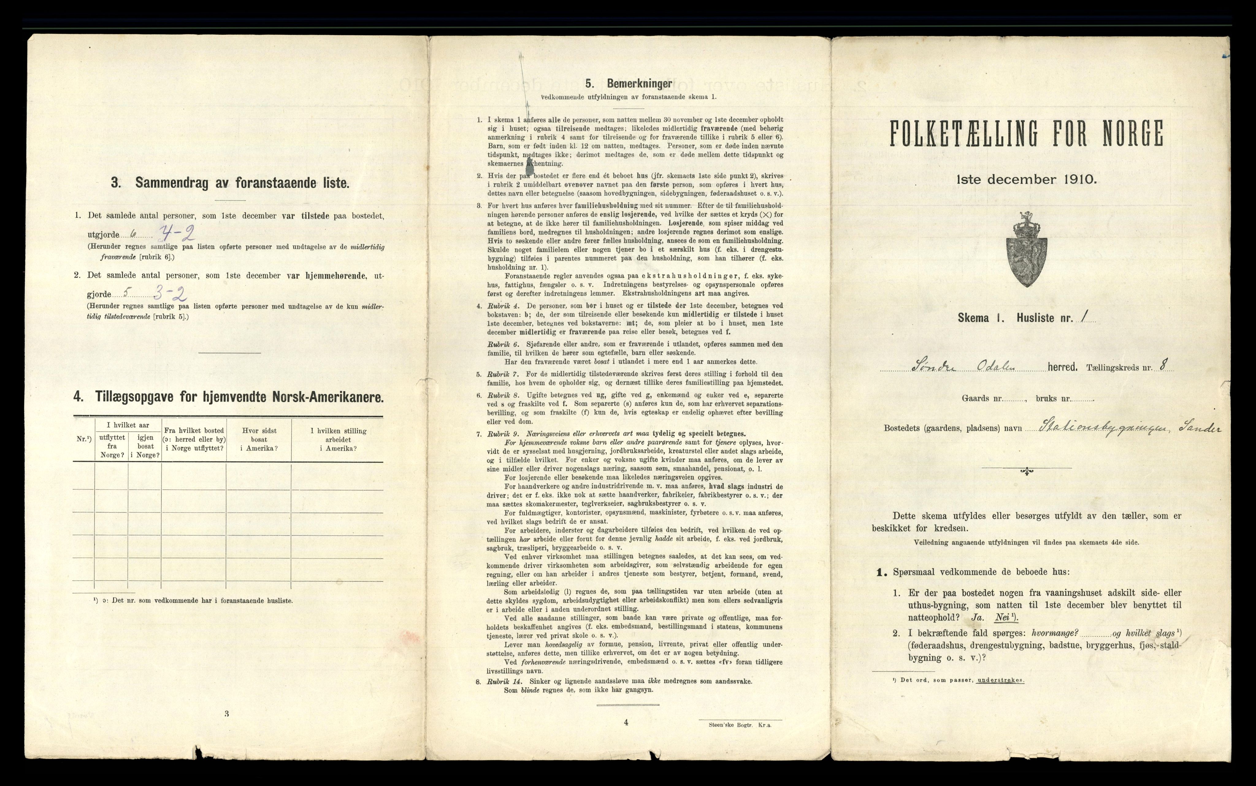 RA, 1910 census for Sør-Odal, 1910, p. 1312