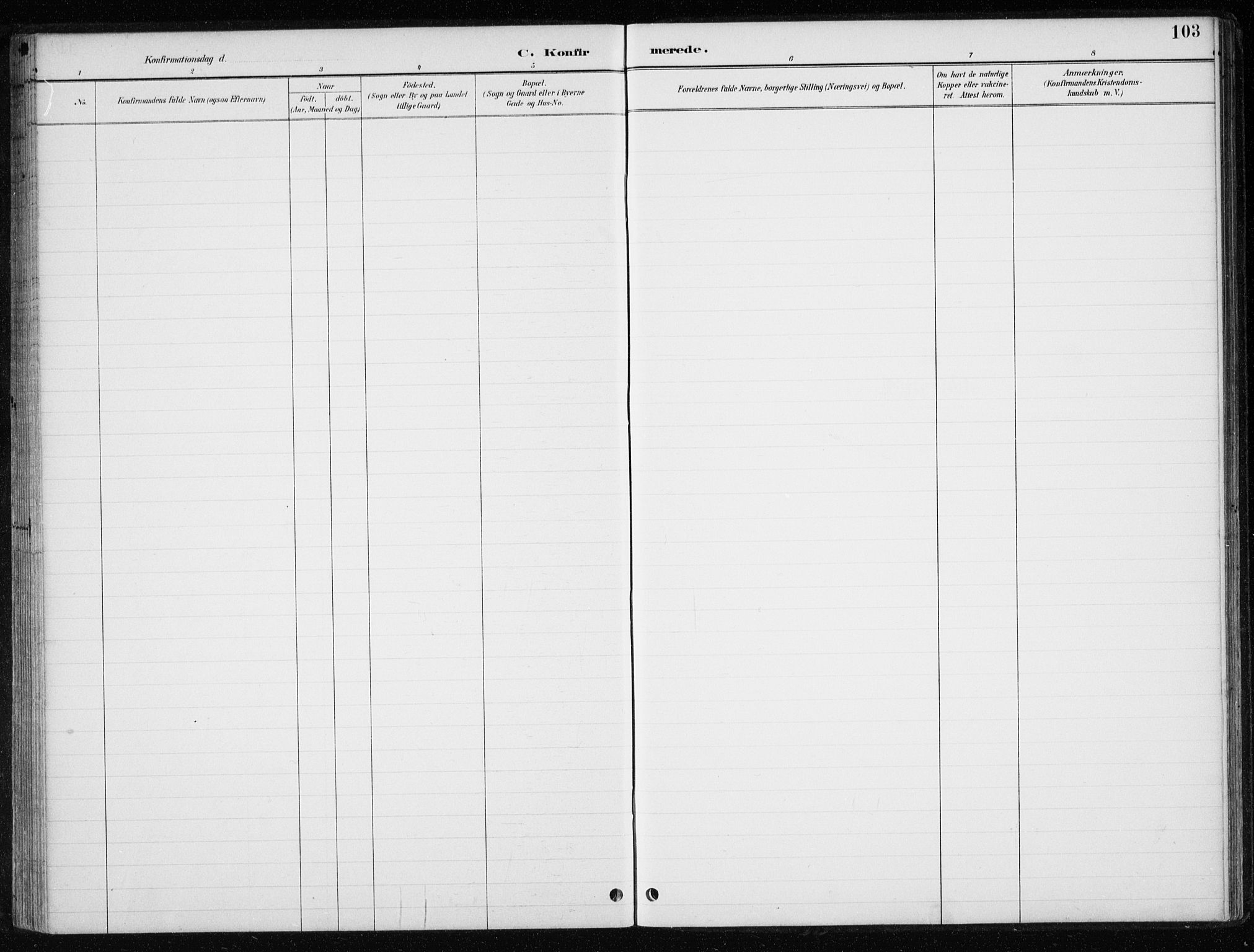 Ministerialprotokoller, klokkerbøker og fødselsregistre - Nord-Trøndelag, SAT/A-1458/710/L0096: Parish register (copy) no. 710C01, 1892-1925, p. 103