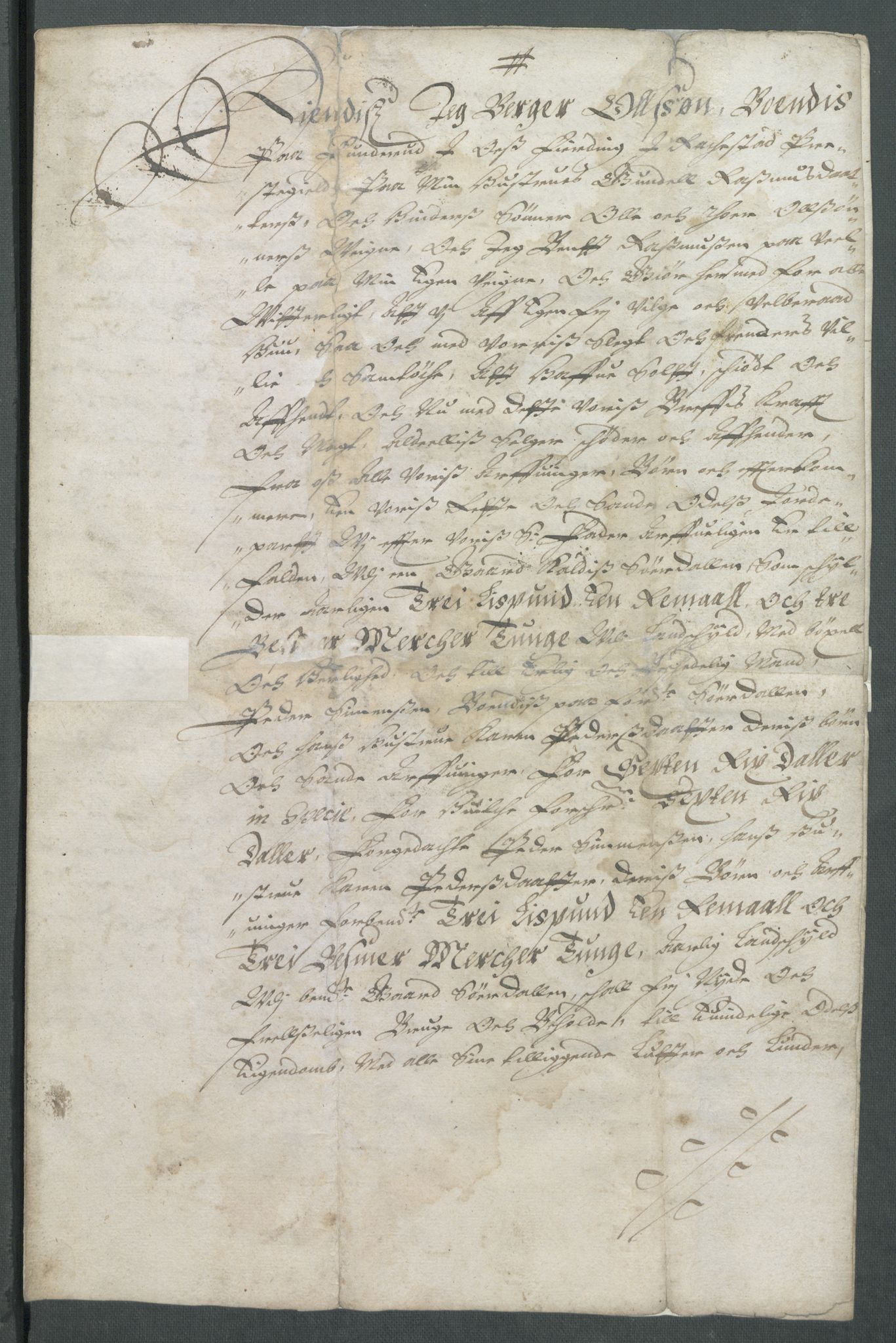 Riksarkivets diplomsamling, AV/RA-EA-5965/F02/L0166: Dokumenter, 1654-1656, p. 165