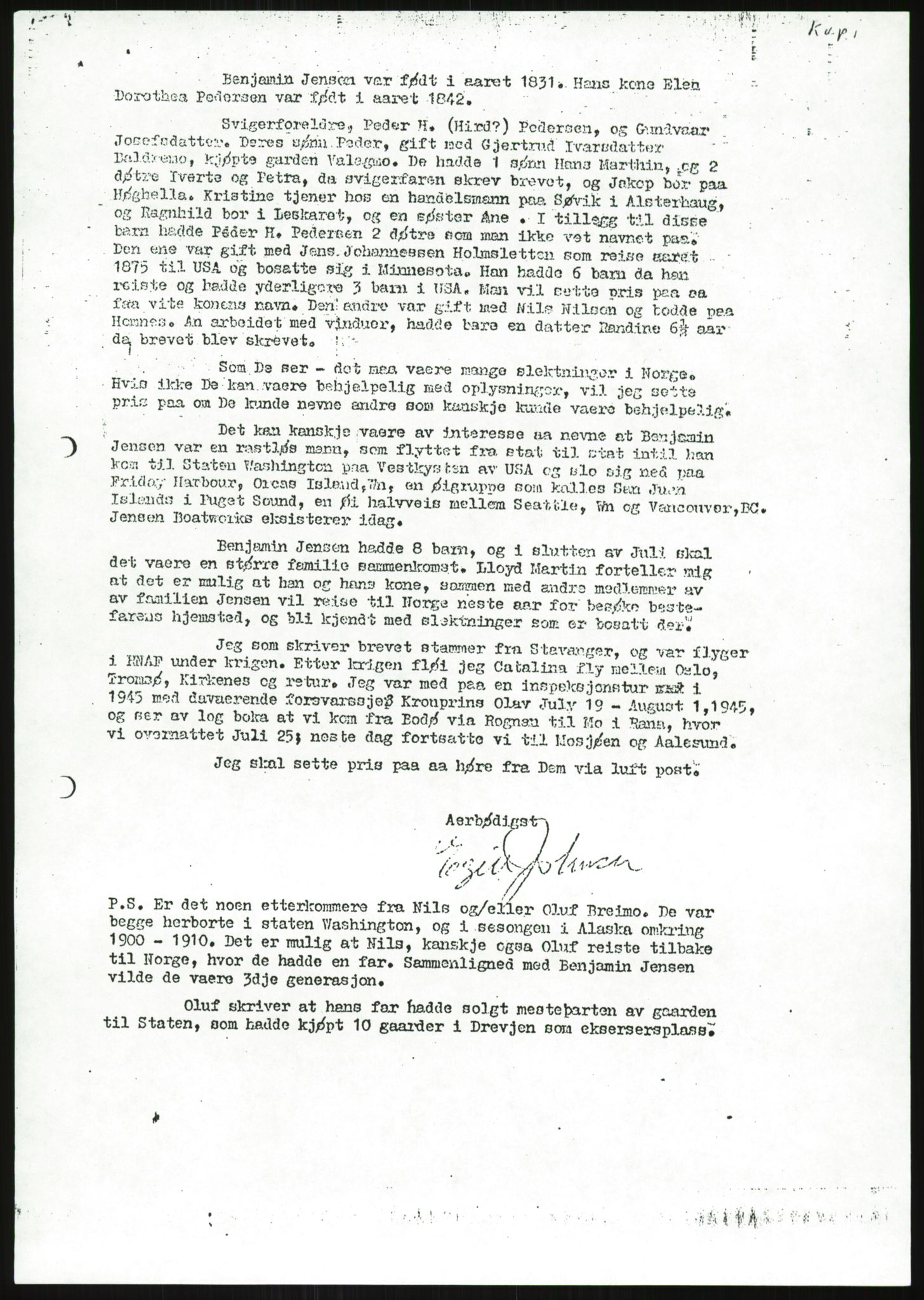 Samlinger til kildeutgivelse, Amerikabrevene, AV/RA-EA-4057/F/L0035: Innlån fra Nordland, 1838-1914, p. 271