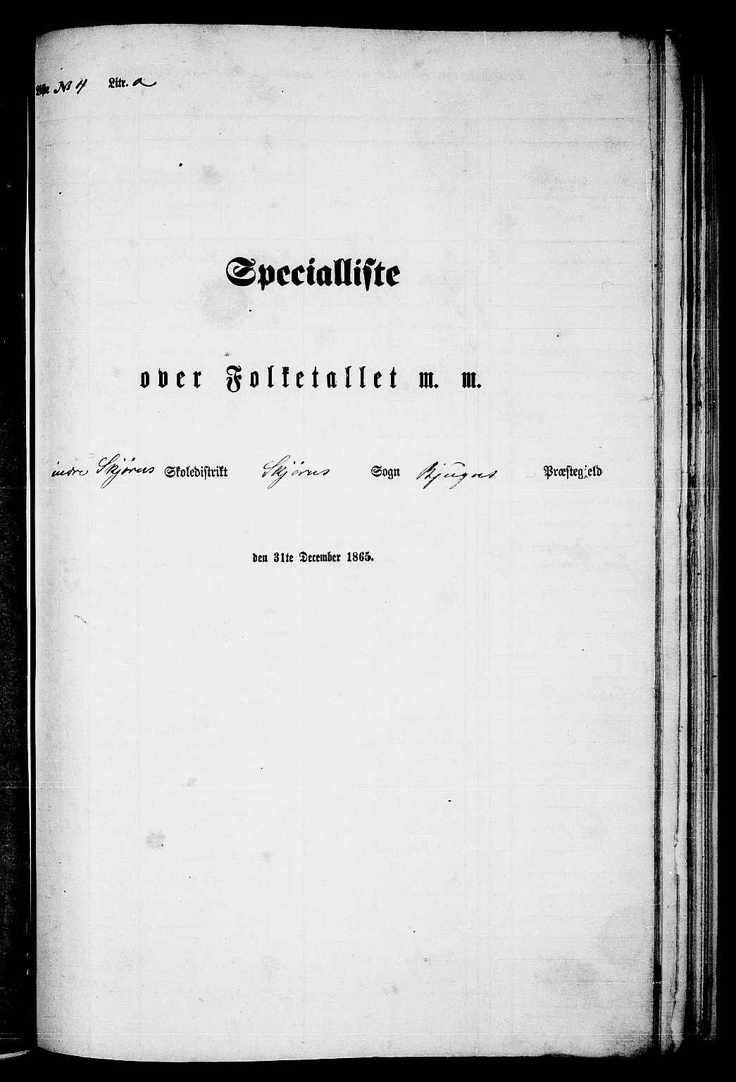 RA, 1865 census for Bjugn, 1865, p. 94