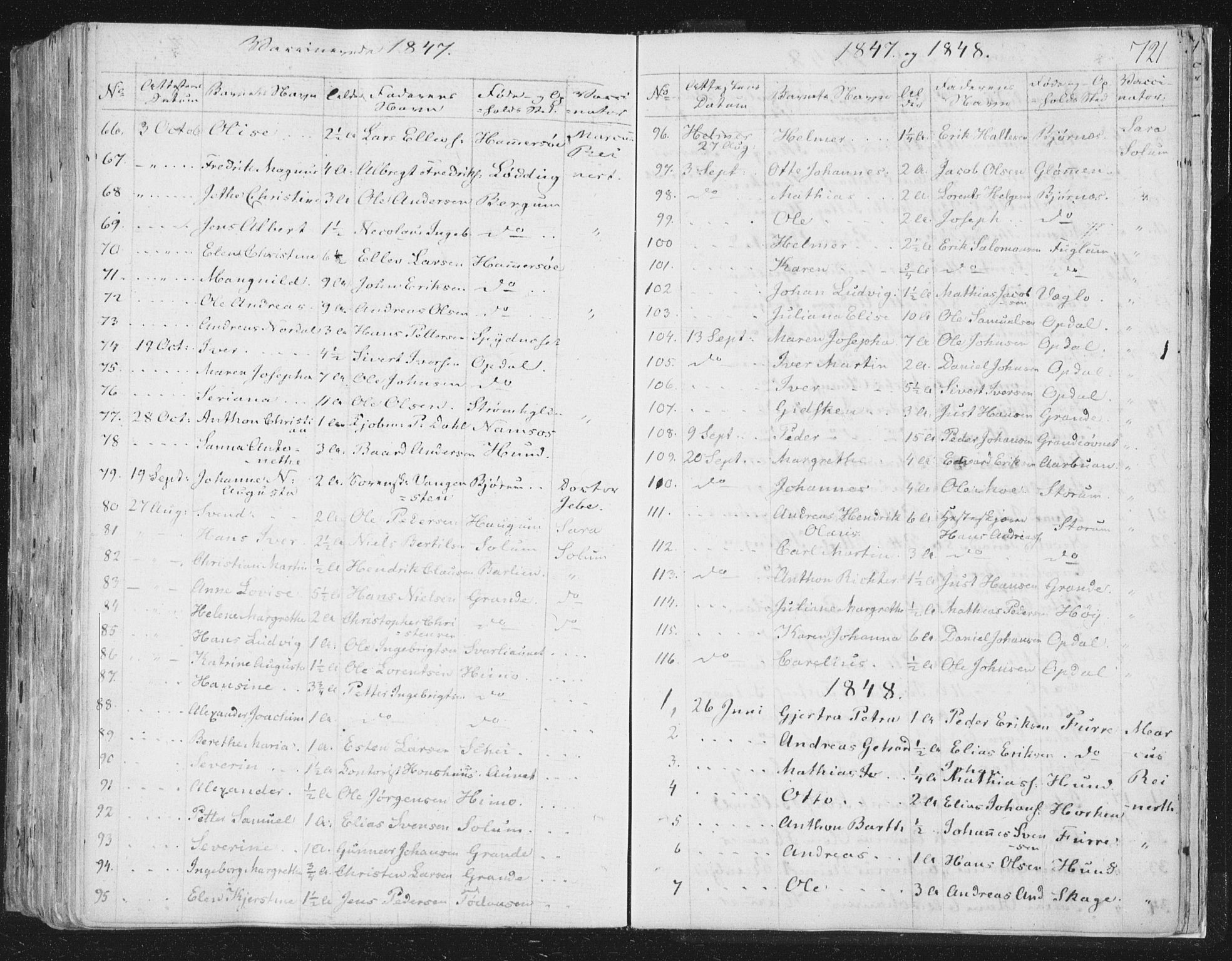 Ministerialprotokoller, klokkerbøker og fødselsregistre - Nord-Trøndelag, SAT/A-1458/764/L0552: Parish register (official) no. 764A07b, 1824-1865, p. 721