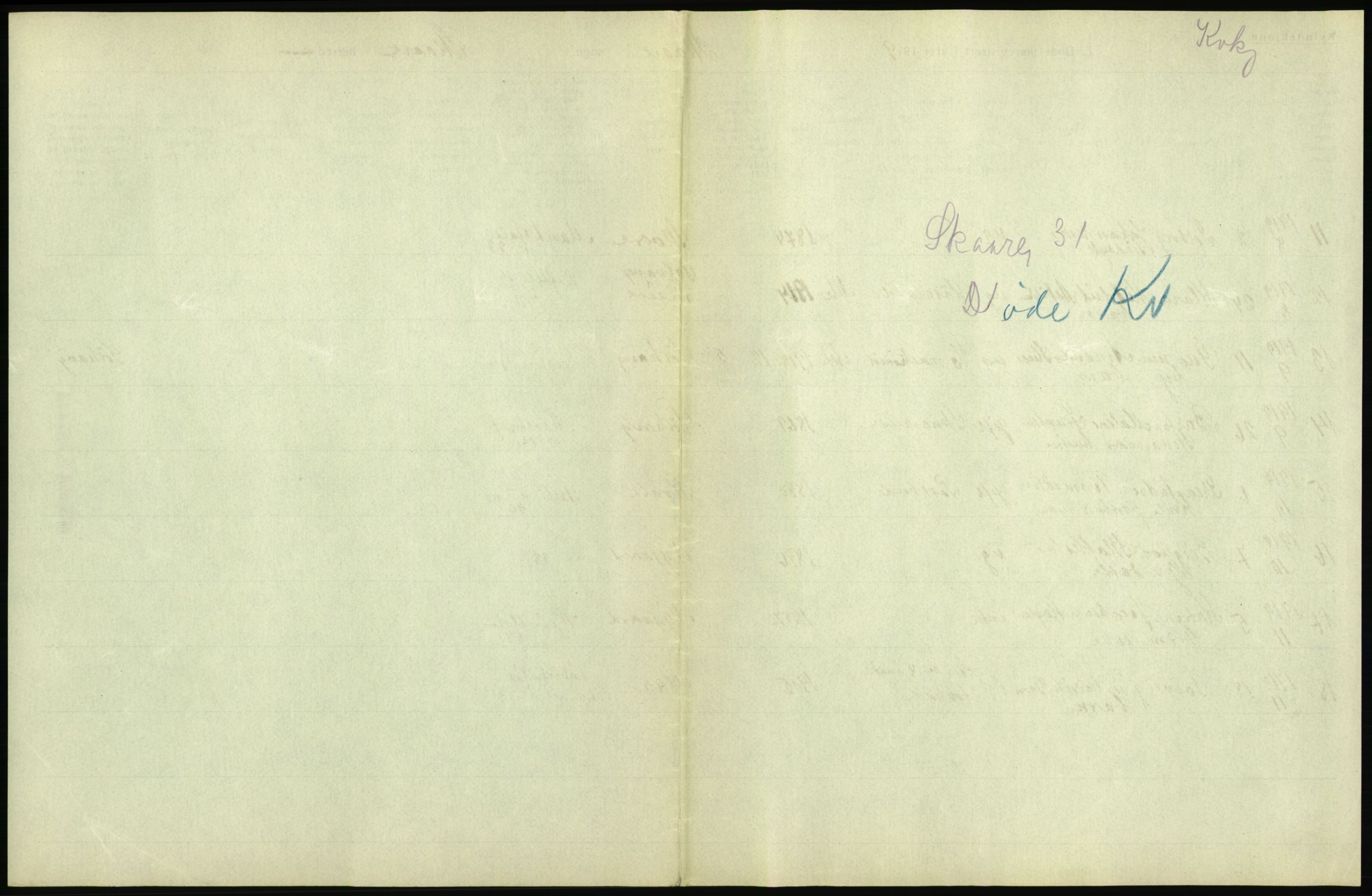 Statistisk sentralbyrå, Sosiodemografiske emner, Befolkning, RA/S-2228/D/Df/Dfb/Dfbi/L0030: Rogaland fylke: Døde. Bygder og byer., 1919, p. 349