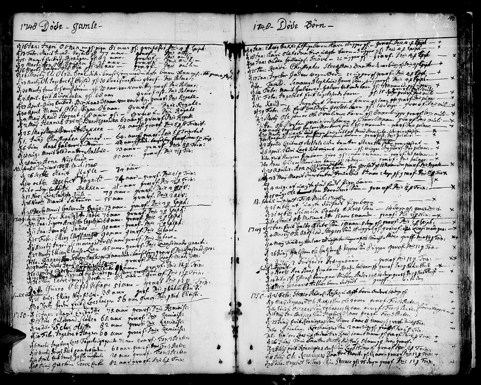 Ministerialprotokoller, klokkerbøker og fødselsregistre - Sør-Trøndelag, SAT/A-1456/678/L0891: Parish register (official) no. 678A01, 1739-1780, p. 146