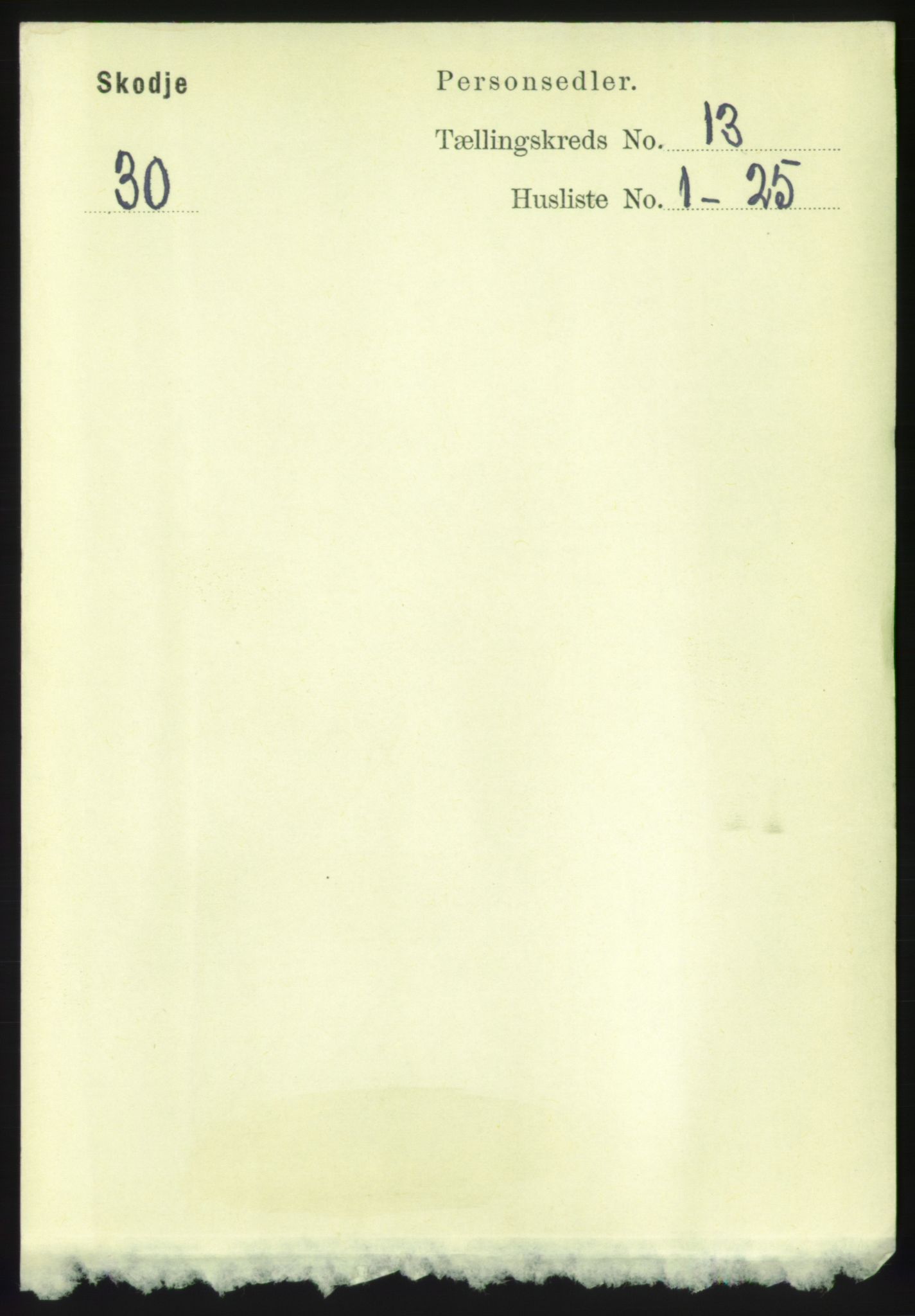 RA, 1891 census for 1529 Skodje, 1891, p. 2821