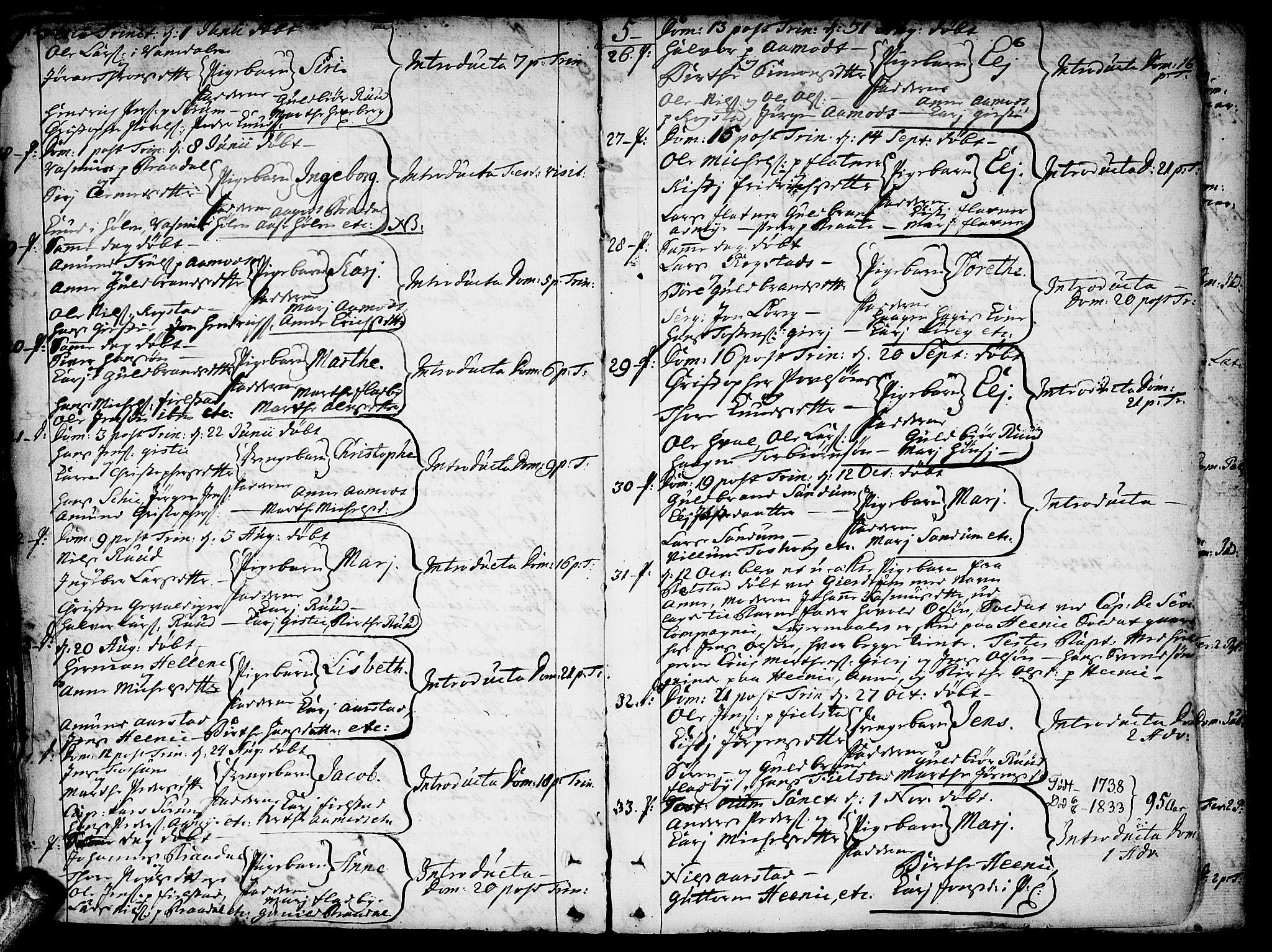 Gjerdrum prestekontor Kirkebøker, AV/SAO-A-10412b/F/Fa/L0002: Parish register (official) no. I 2, 1737-1797, p. 5