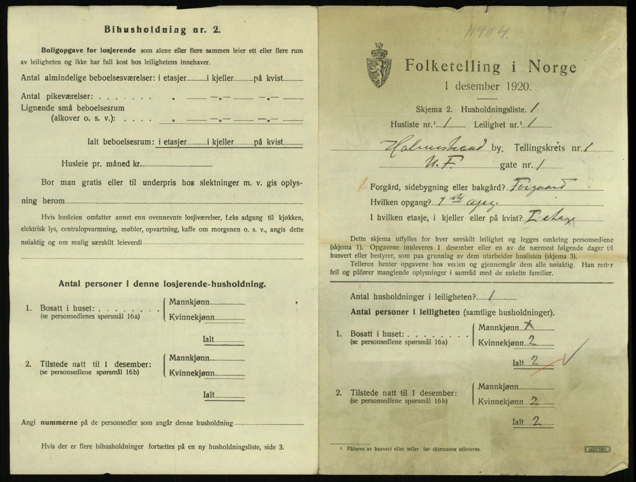 SAKO, 1920 census for Holmestrand, 1920, p. 562