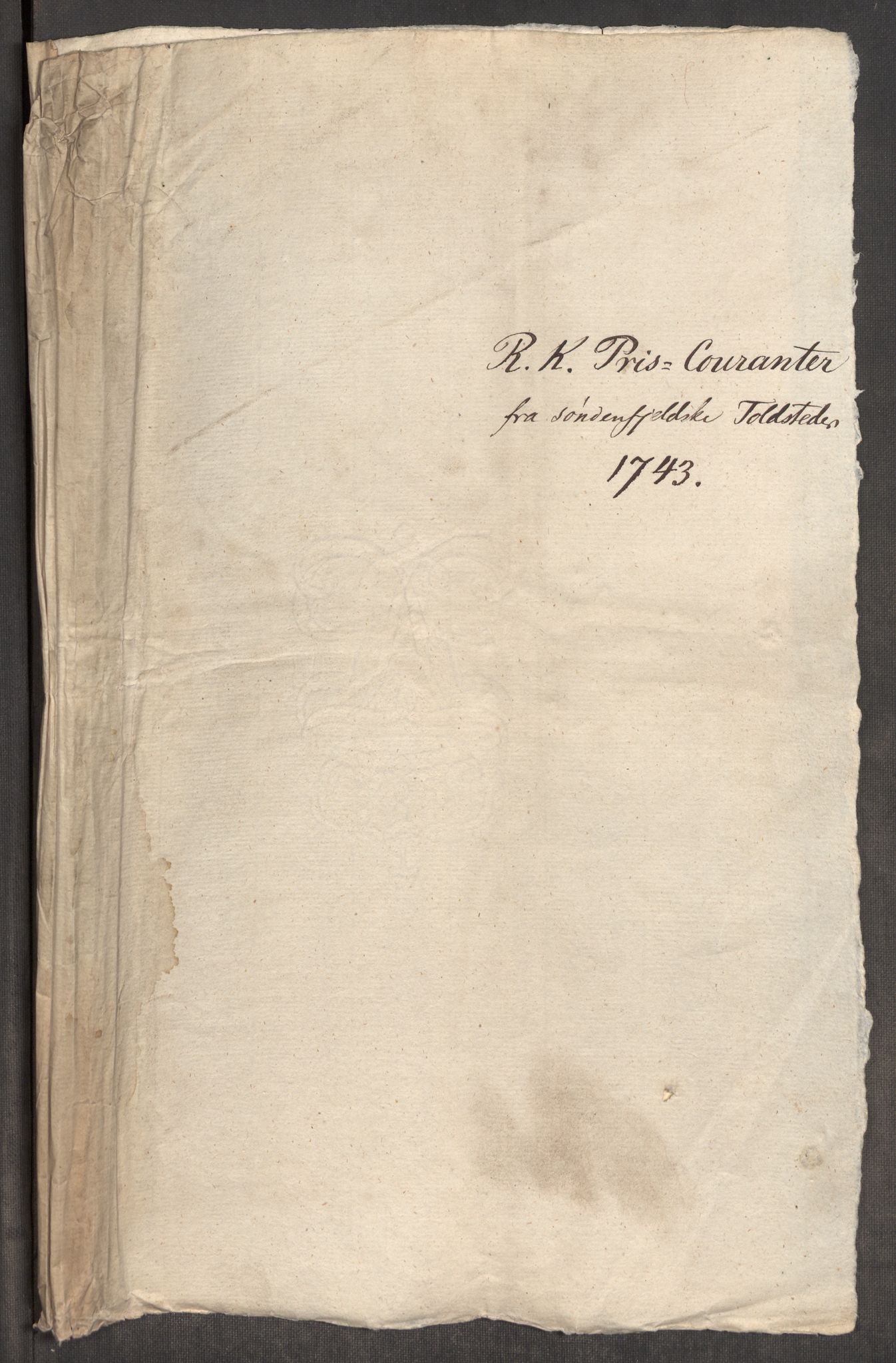 Rentekammeret inntil 1814, Realistisk ordnet avdeling, RA/EA-4070/Oe/L0002: [Ø1]: Priskuranter, 1740-1744, p. 604