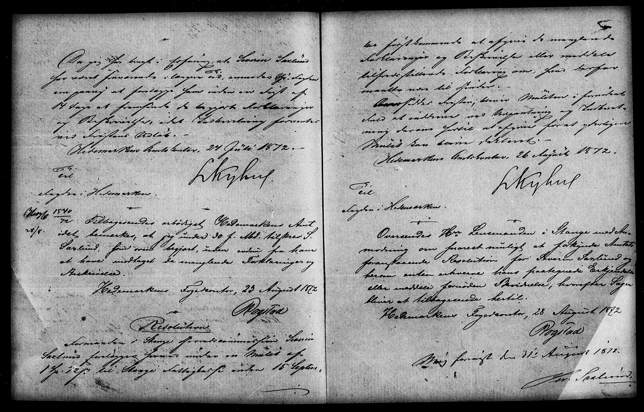 Matrikkelrevisjonen av 1863, AV/RA-S-1530/F/Fe/L0049: Stange, 1863