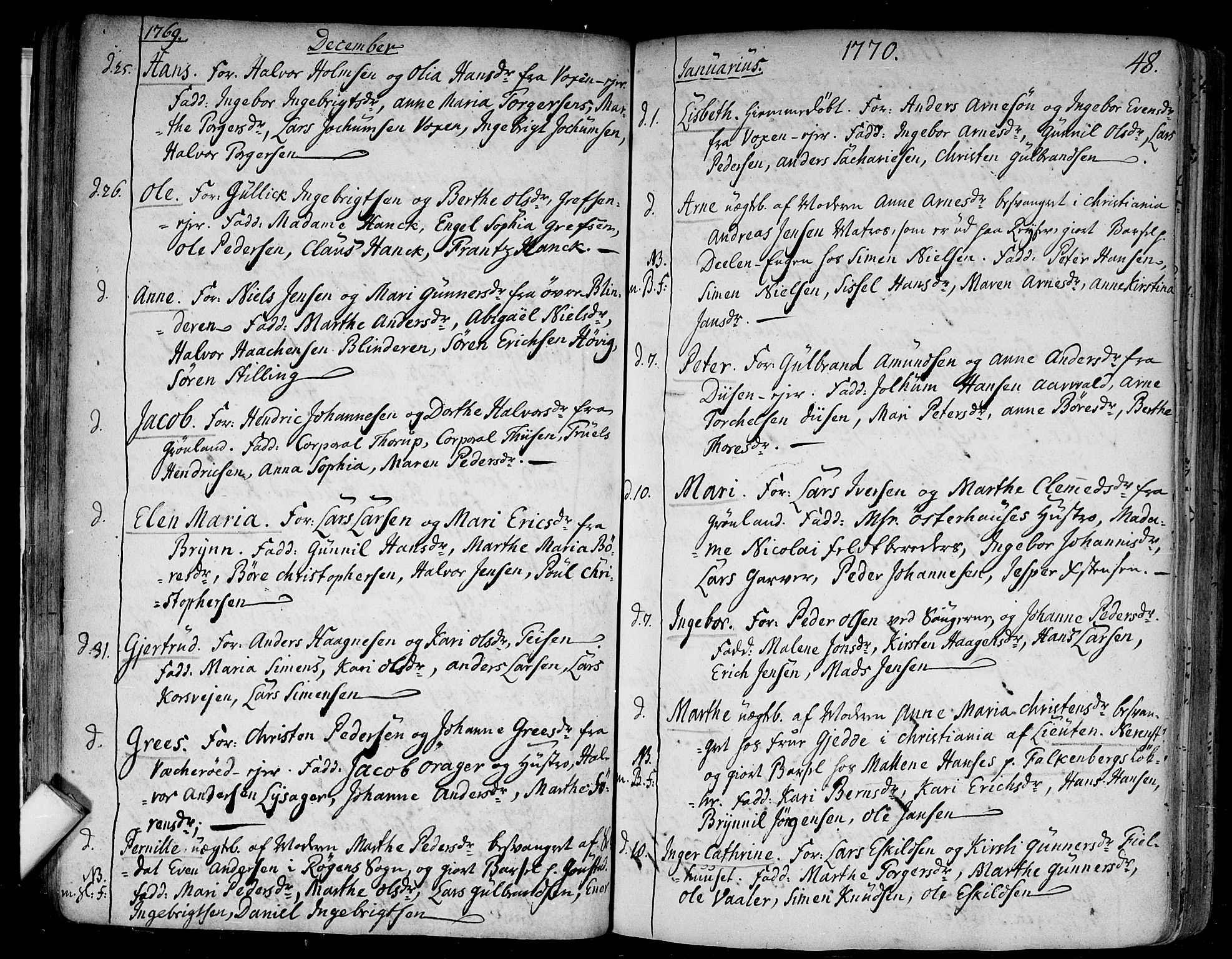 Aker prestekontor kirkebøker, SAO/A-10861/F/L0009: Parish register (official) no. 9, 1765-1785, p. 48
